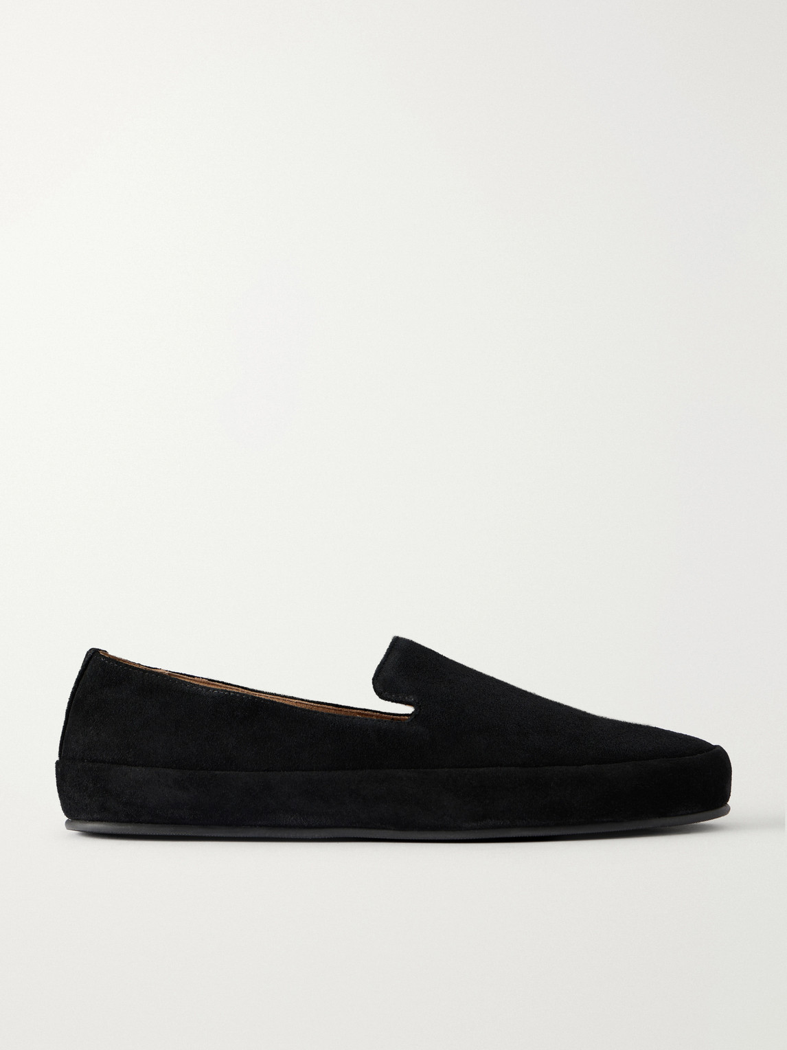 Mulo Evening Suede Loafers In Black