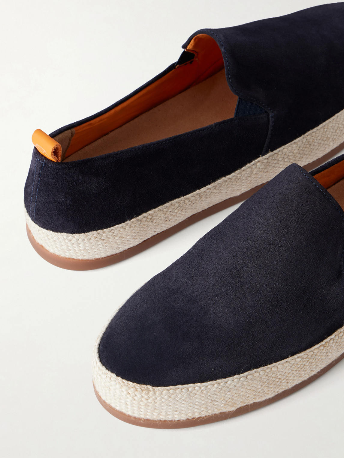 Mulo Weekender Suede Espadrilles In Blue