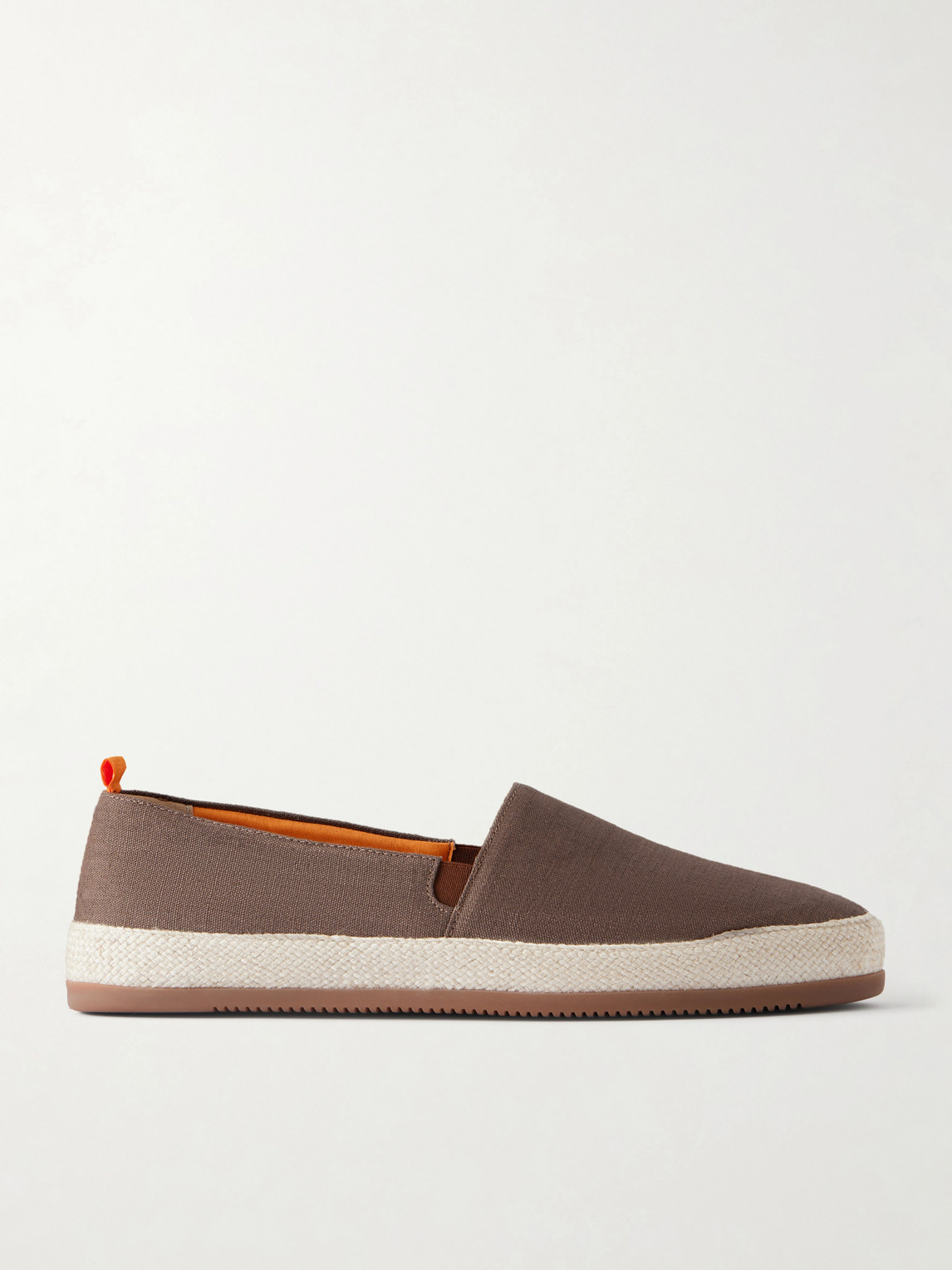 Mulo Canvas Espadrilles In Brown