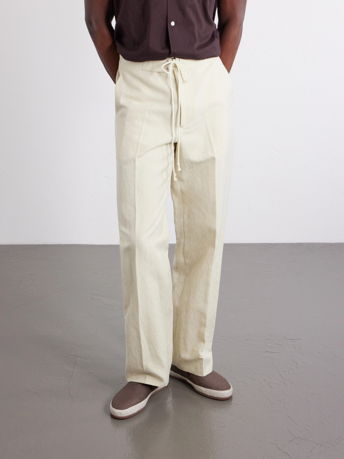 Mulo Canvas Espadrilles In Brown