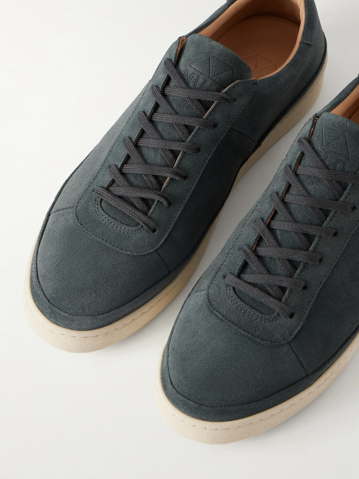 Mulo Suede Sneakers In Blue