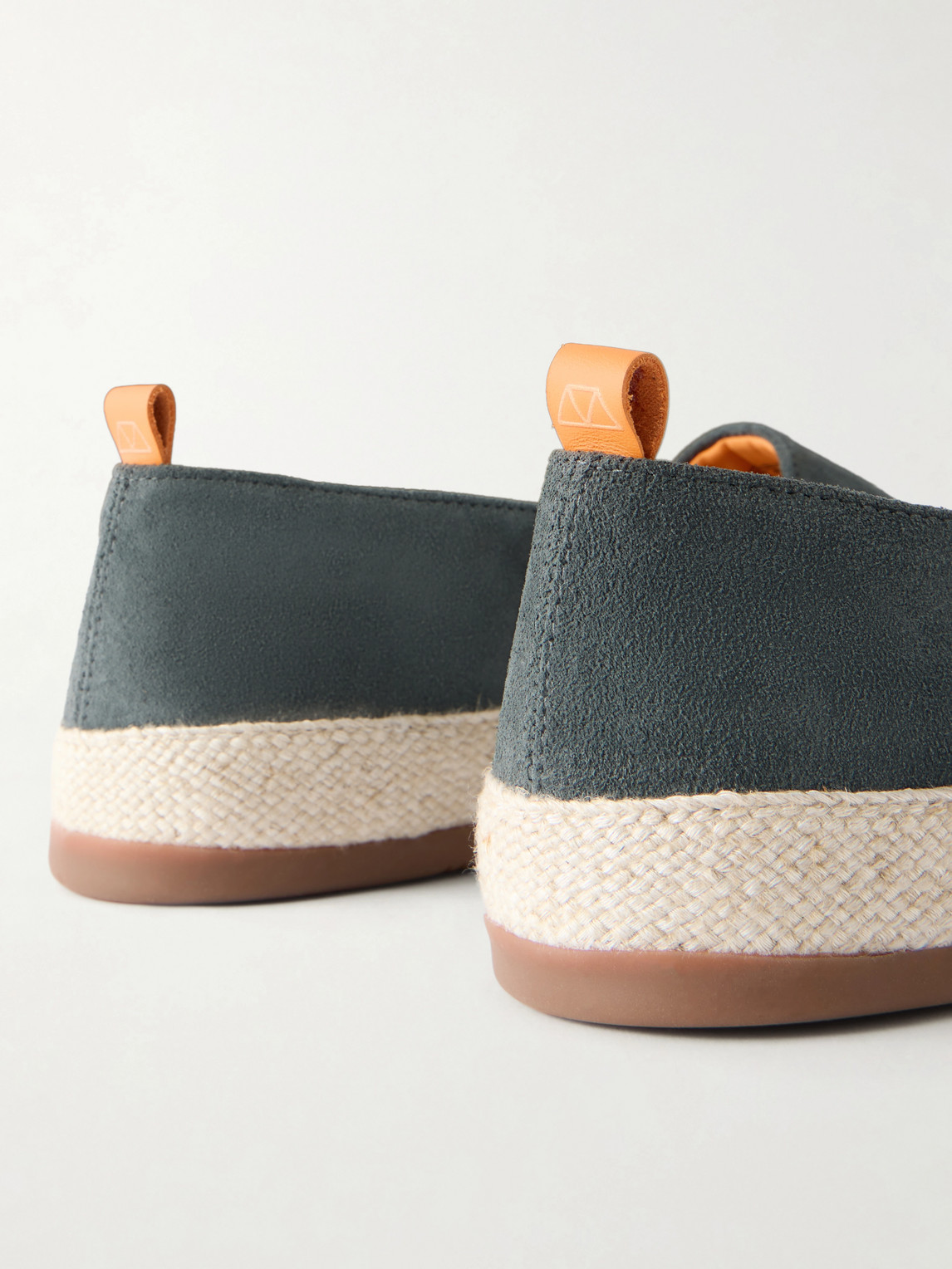 Mulo Suede Espadrilles In Blue
