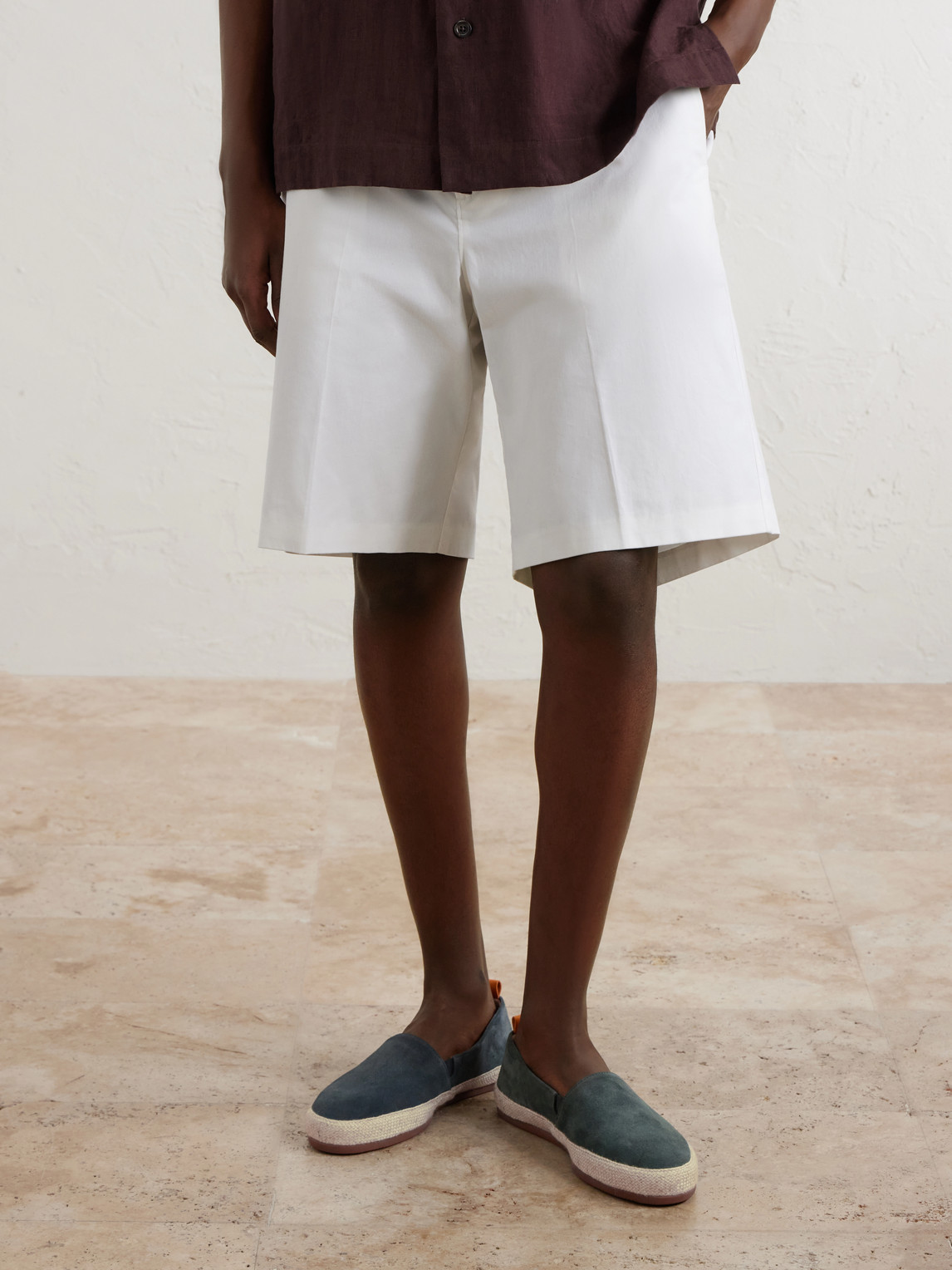 Mulo Suede Espadrilles In Blue