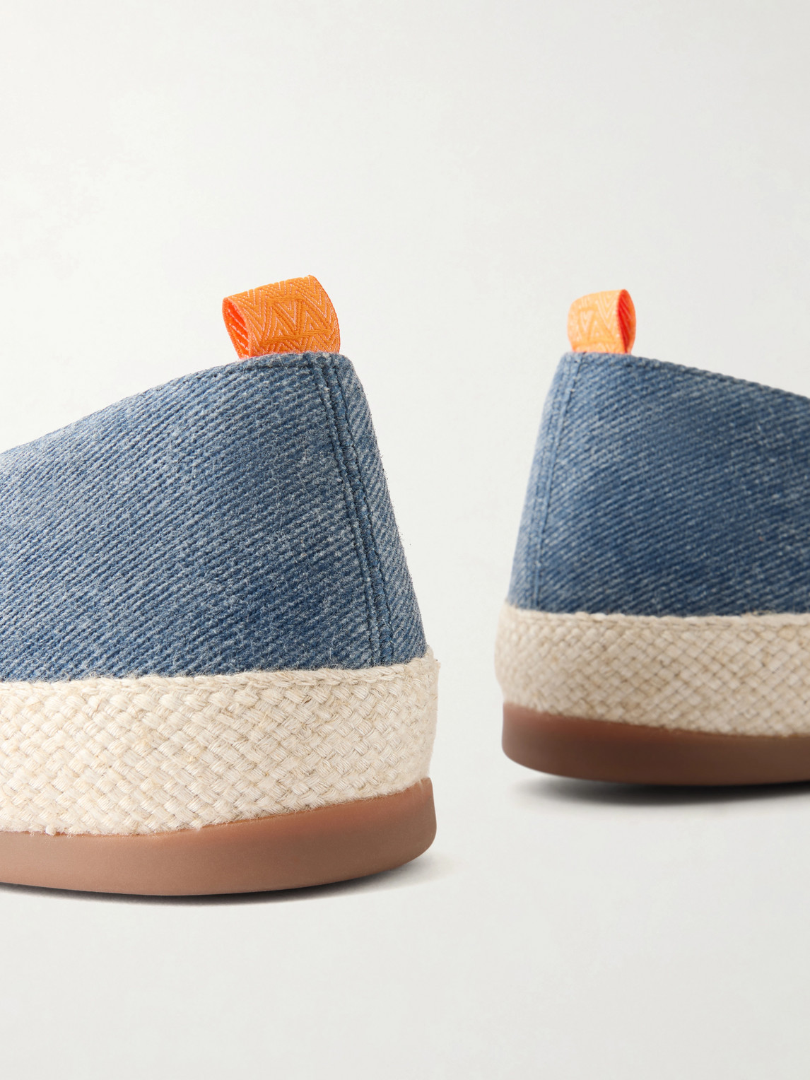 Mulo Linen Espadrilles In Blue
