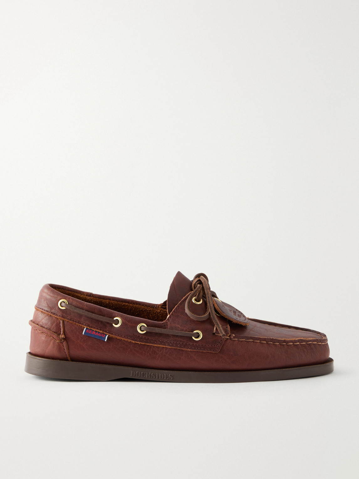 Sebago Portland Momoth Full-Grained Leather Boat Shoes UK 10.5