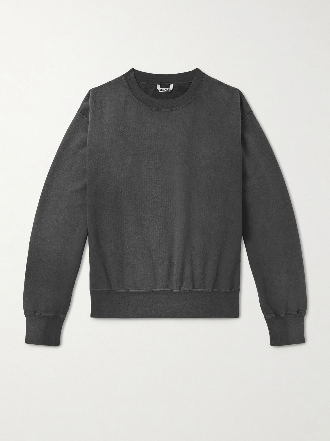 Auralee Cotton-jersey Sweatshirt In Gray