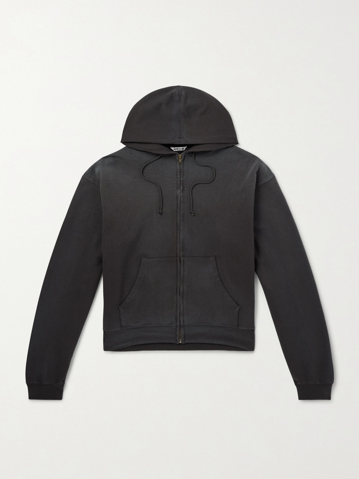 Auralee Product Dyed Pima Cotton Zip-Up Hoodie - Men