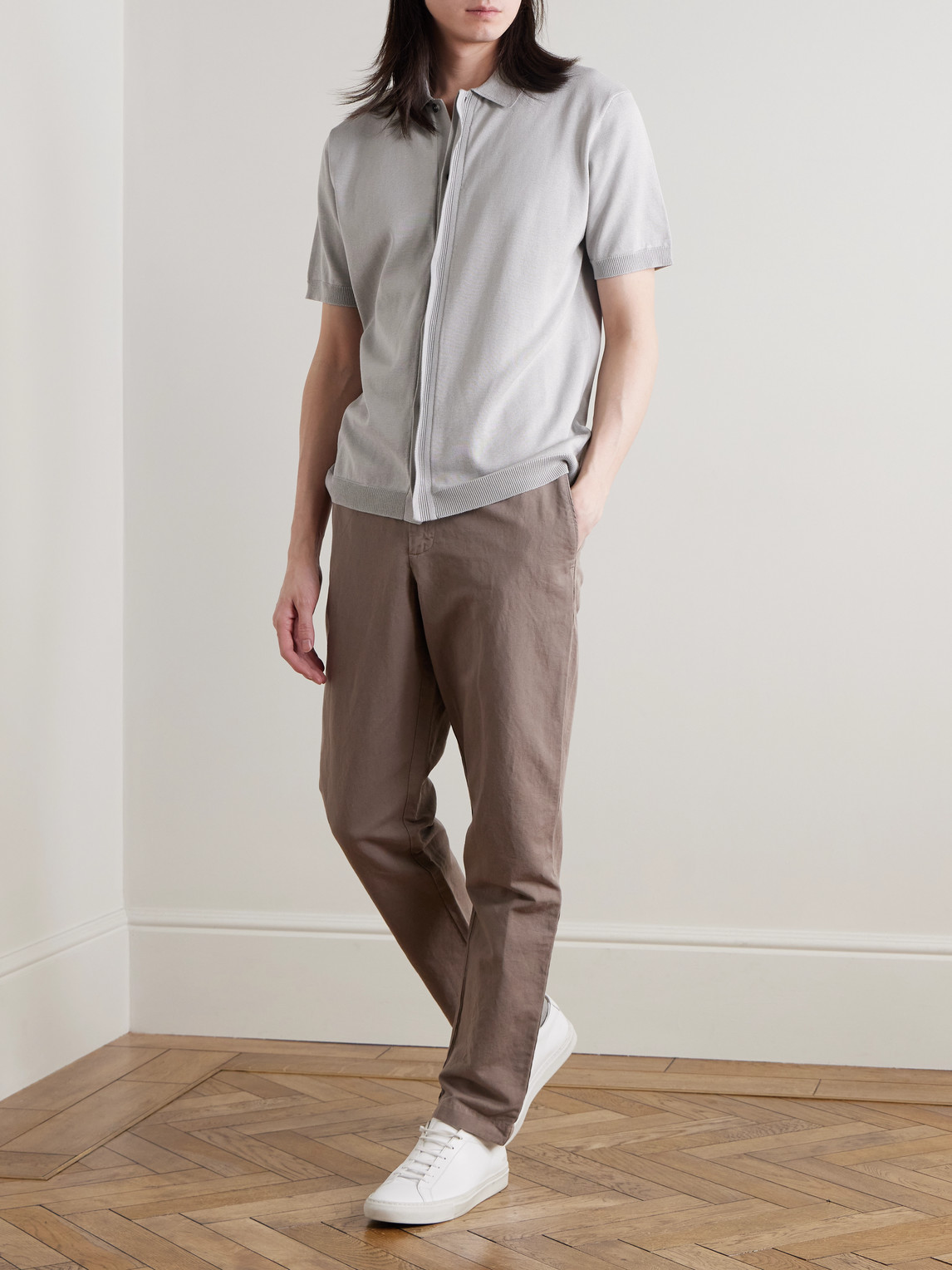 Mr P. - Organic Cotton And Silk-Blend Shirt