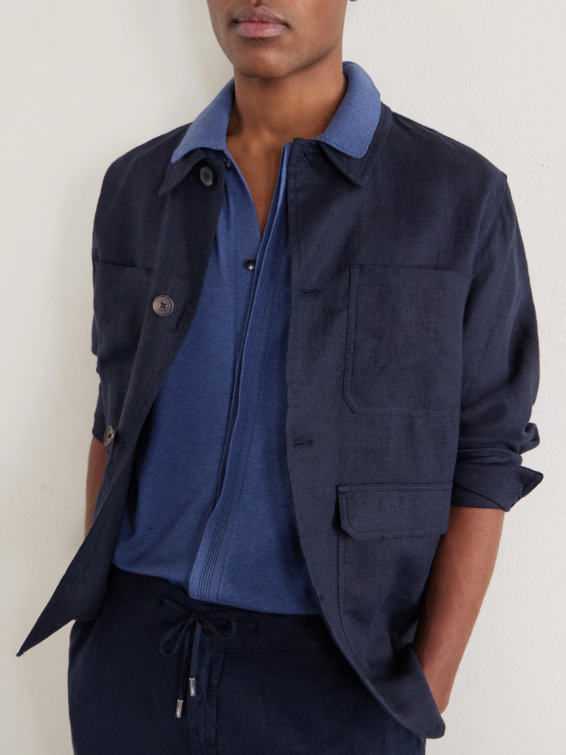 Mr P. - Organic Cotton And Silk-Blend Shirt