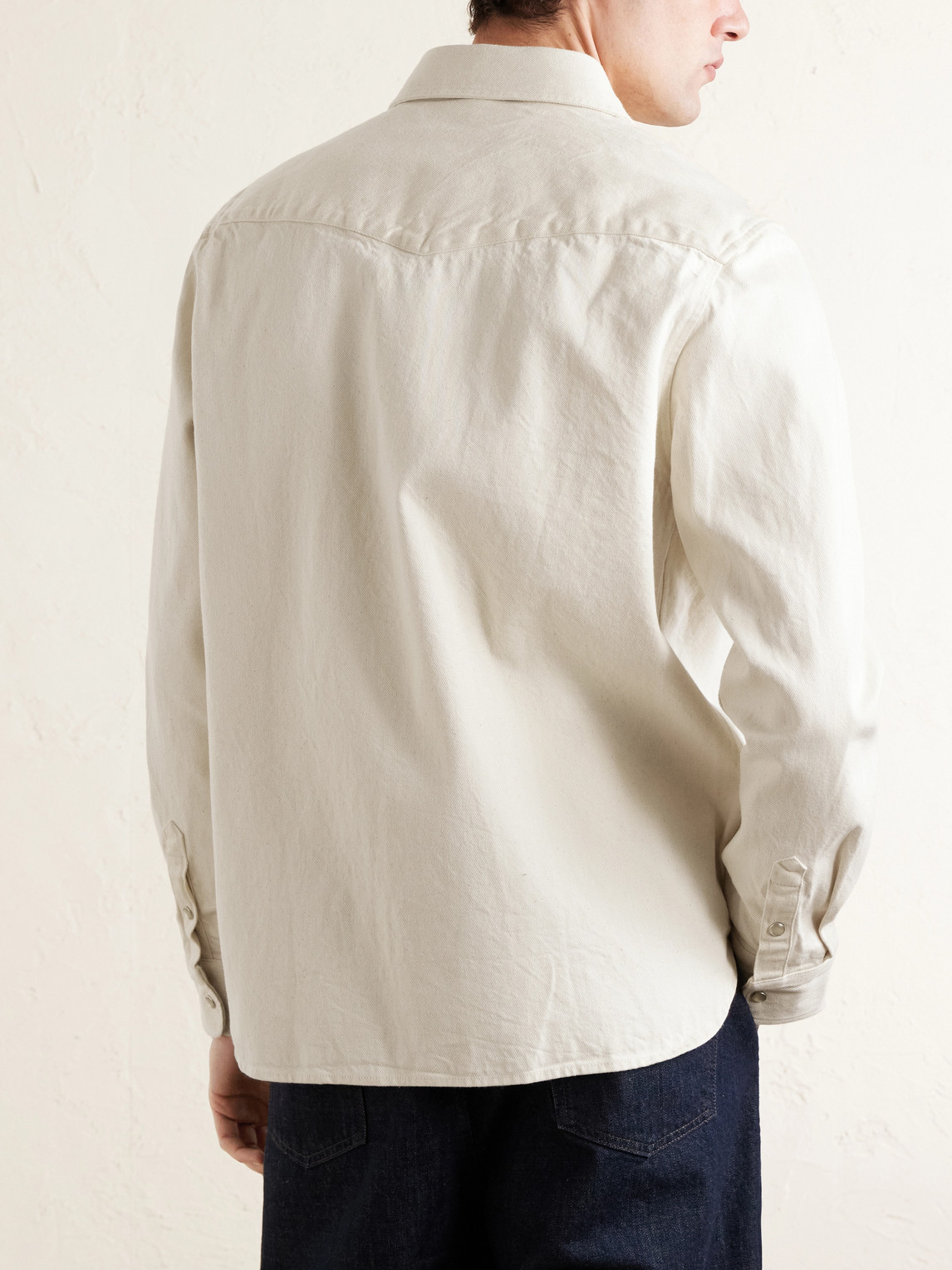  Mr P. - Western Denim Shirt - Men - Neutrals - Xs 
