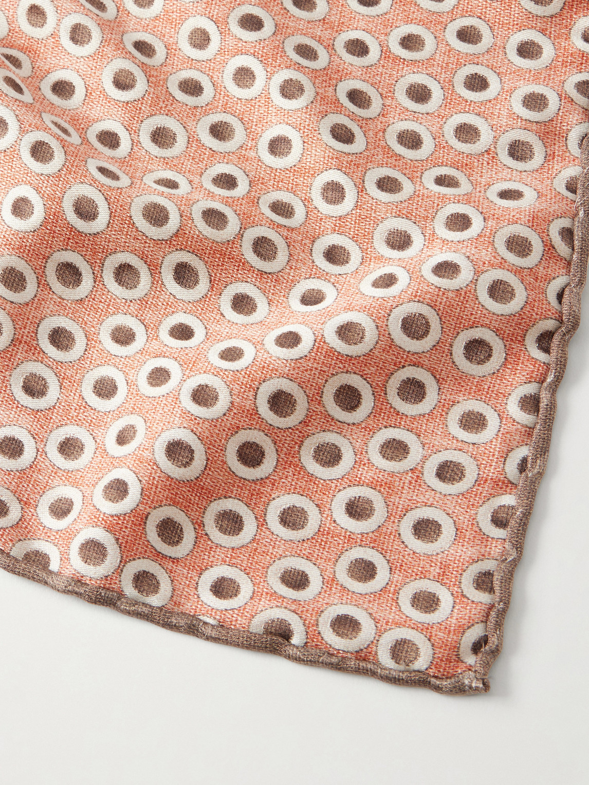  Brunello Cucinelli - Polka-dot Silk Pocket - Men - Neutrals 