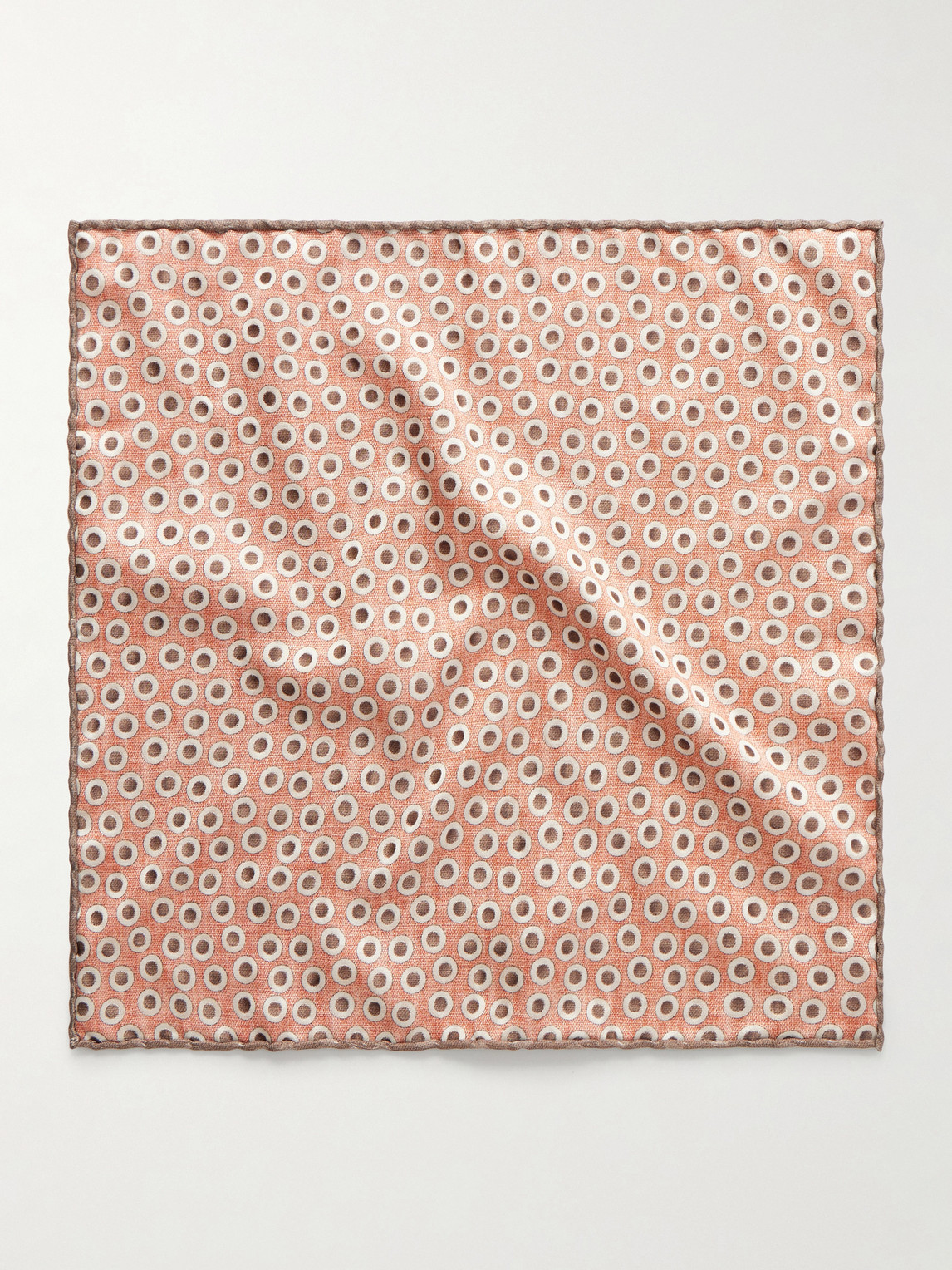  Brunello Cucinelli - Polka-dot Silk Pocket - Men - Neutrals 