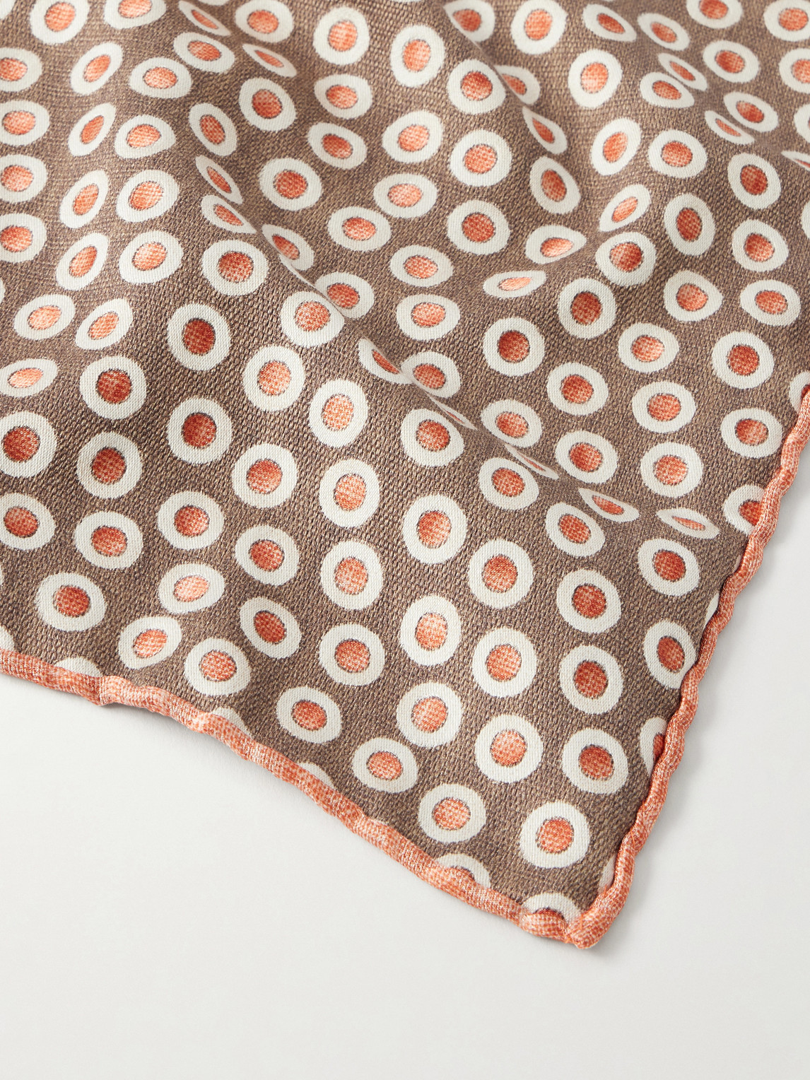  Brunello Cucinelli - Polka-dot Silk Pocket - Men - Neutrals 