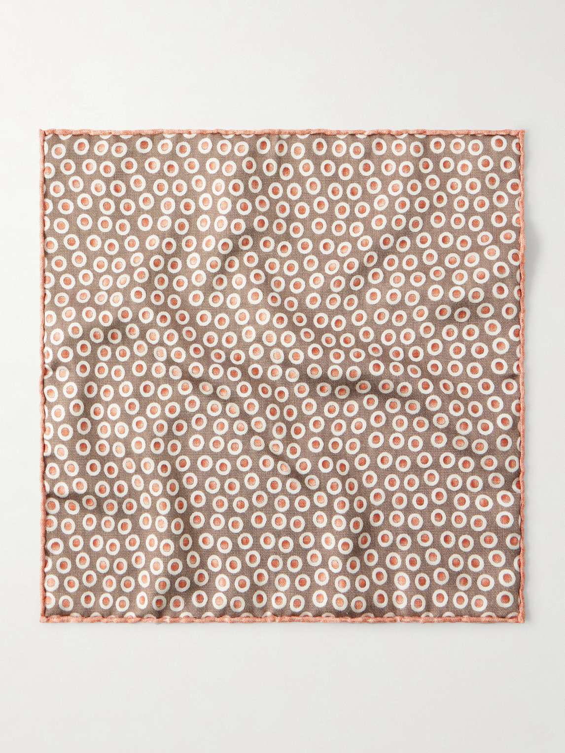  Brunello Cucinelli - Polka-dot Silk Pocket - Men - Neutrals 