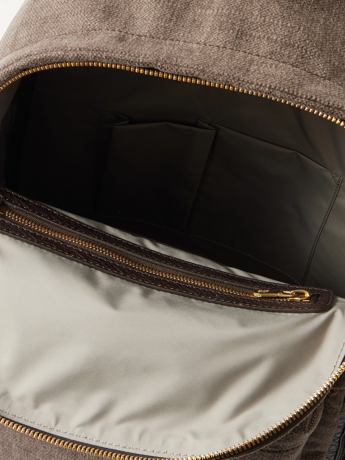 Brunello Cucinelli Leather Backpack In Brown