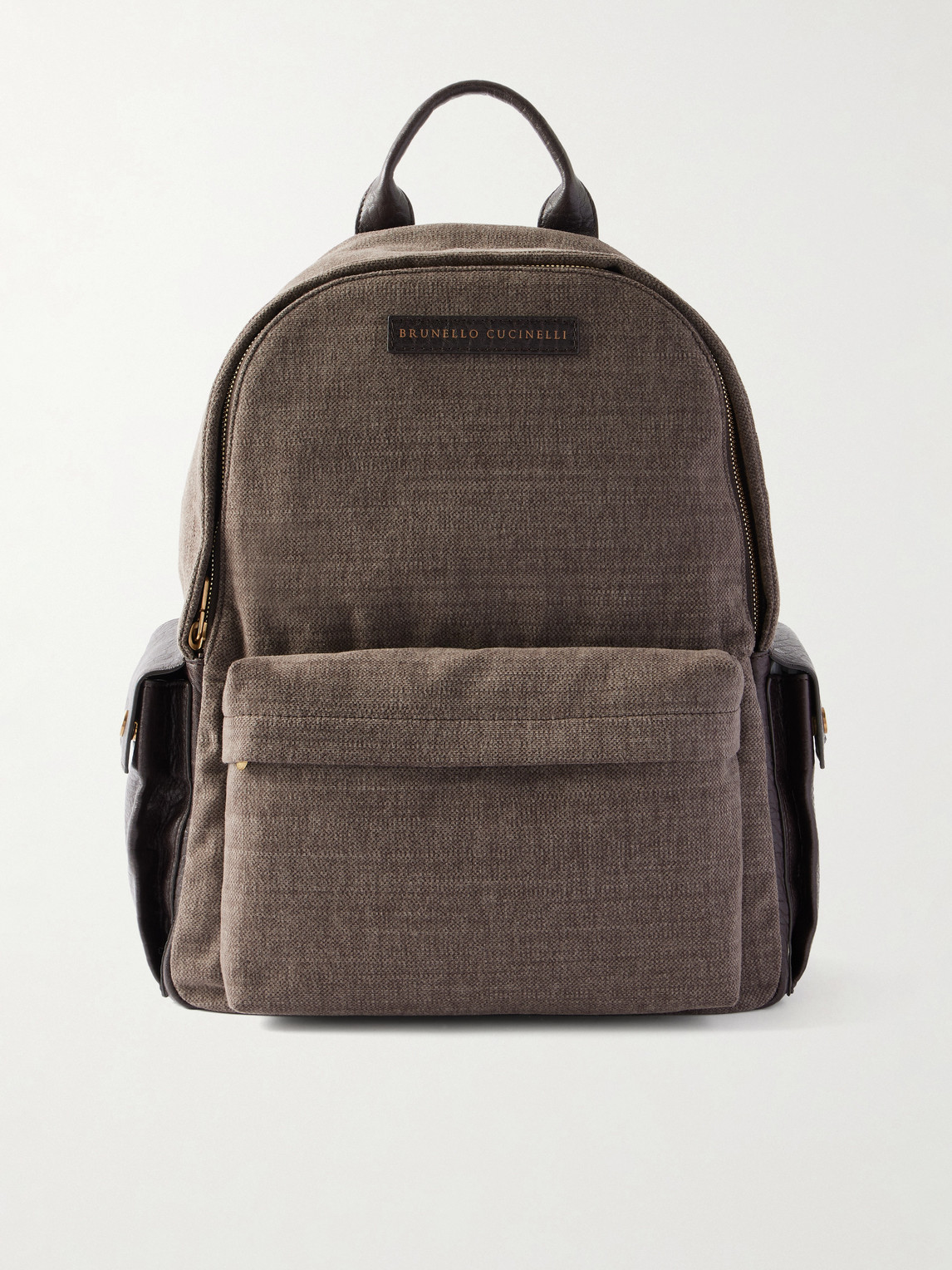 Brunello Cucinelli Leather Backpack In Brown