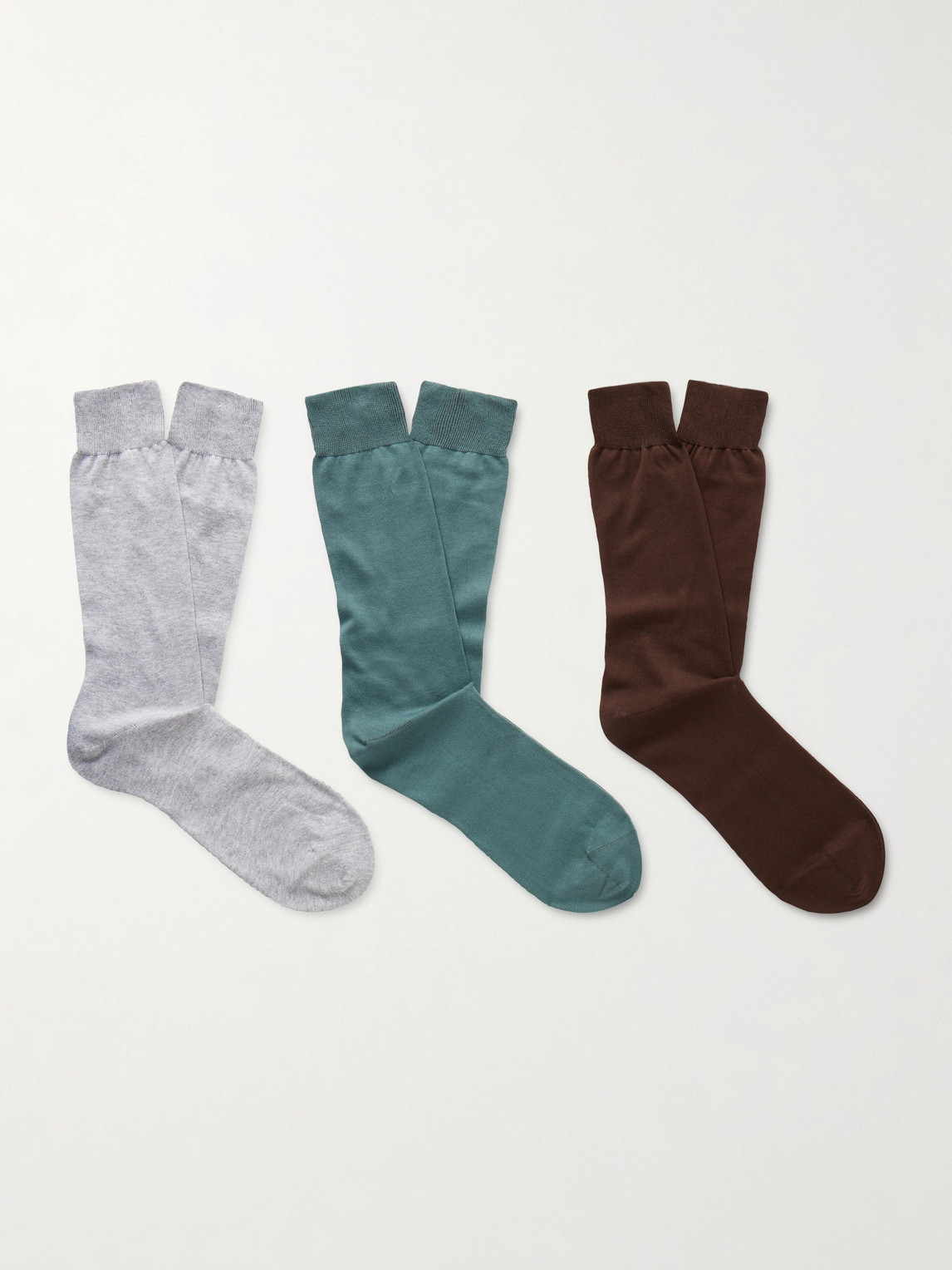 MR P. Three-Pack Organic Cotton Socks - Men