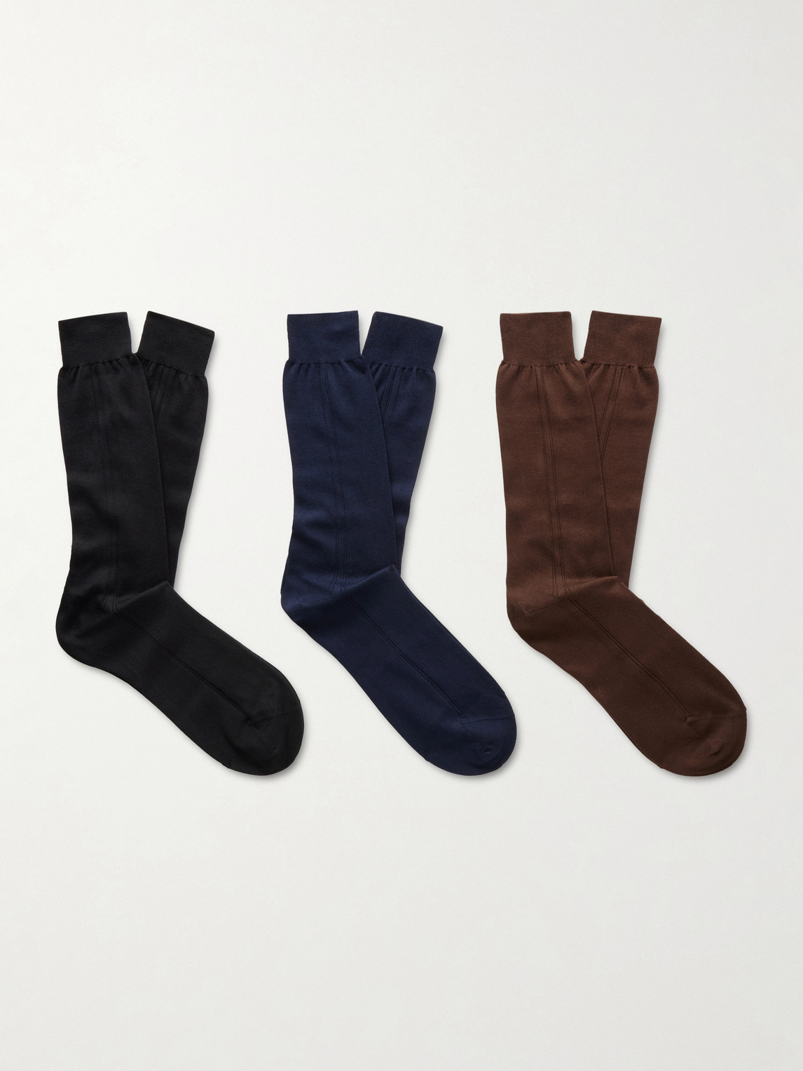 MR P. Three-Pack Organic Cotton Socks - Men
