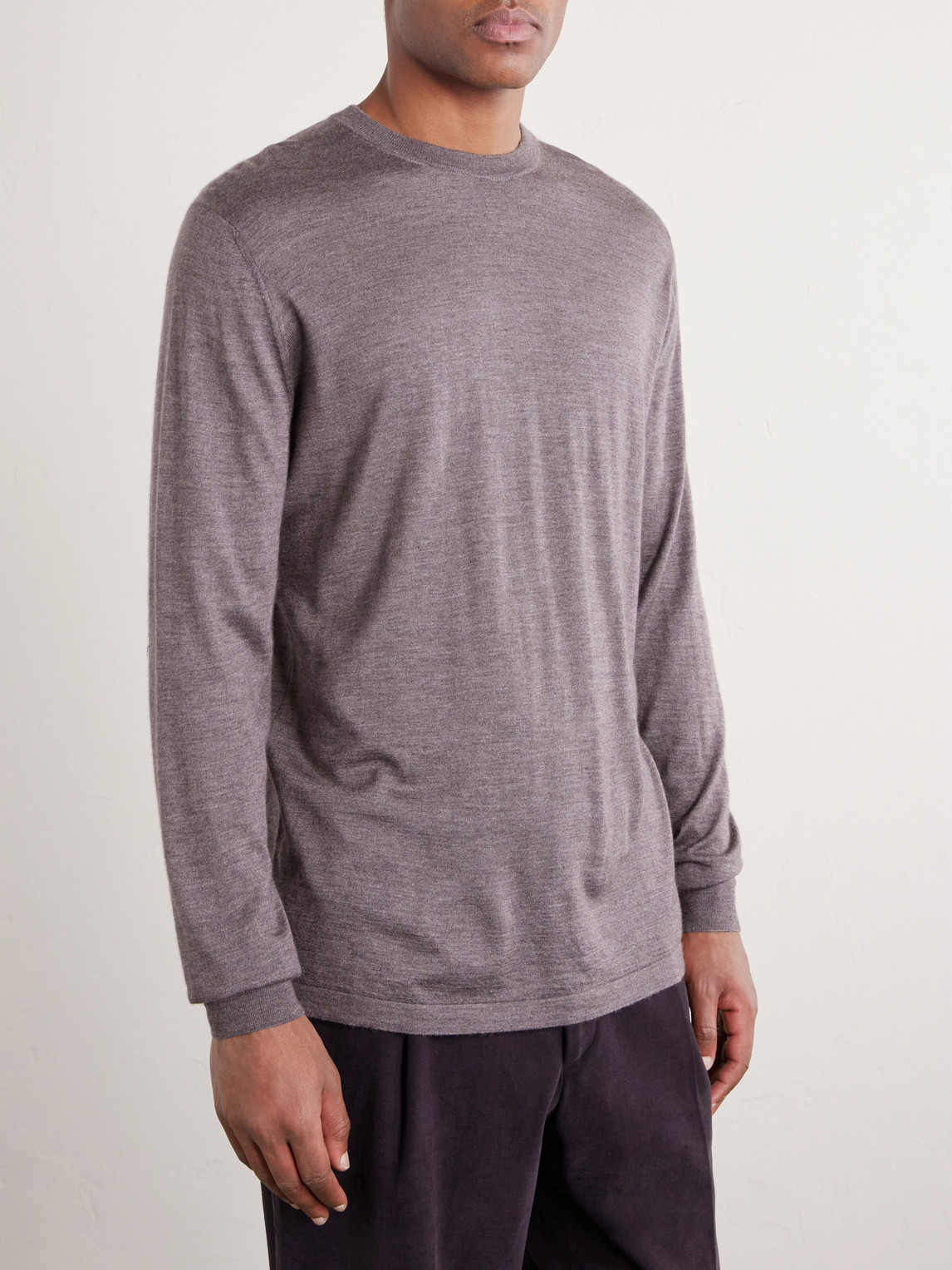  Thom Sweeney - Crewneck Sweater - Men - Brown - S 