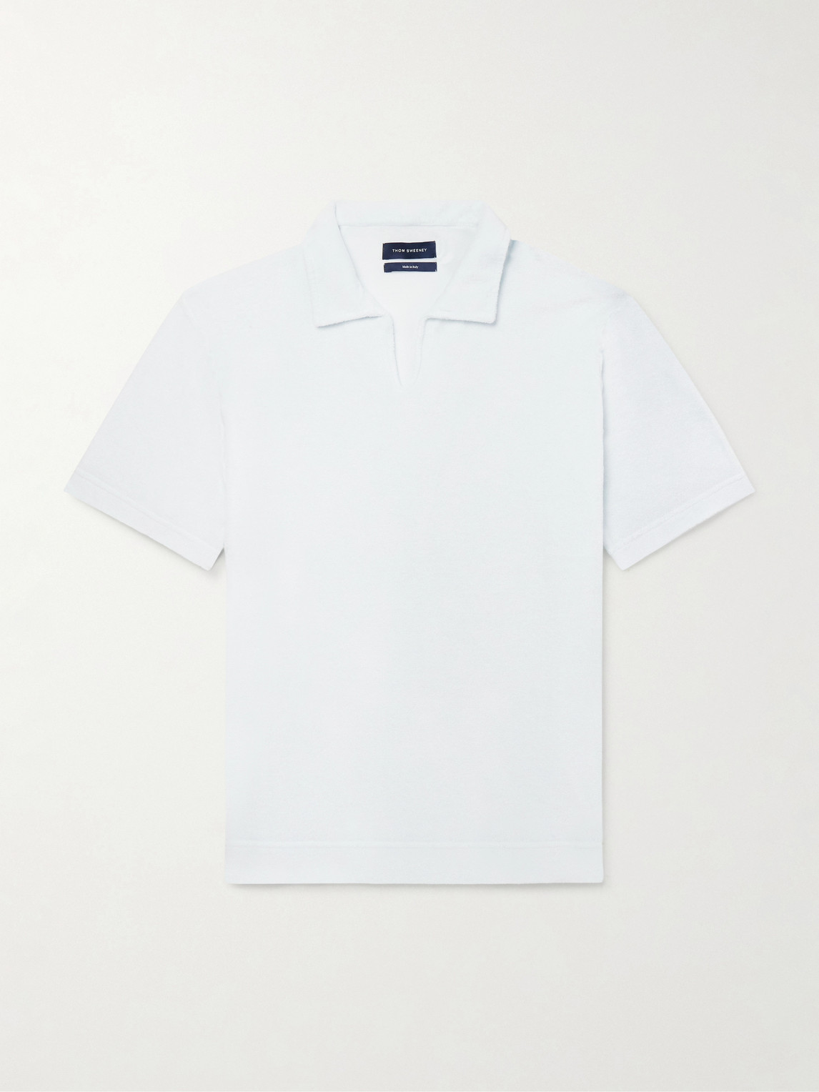 Thom Sweeney Terry-Cotton Polo Shirt - Men