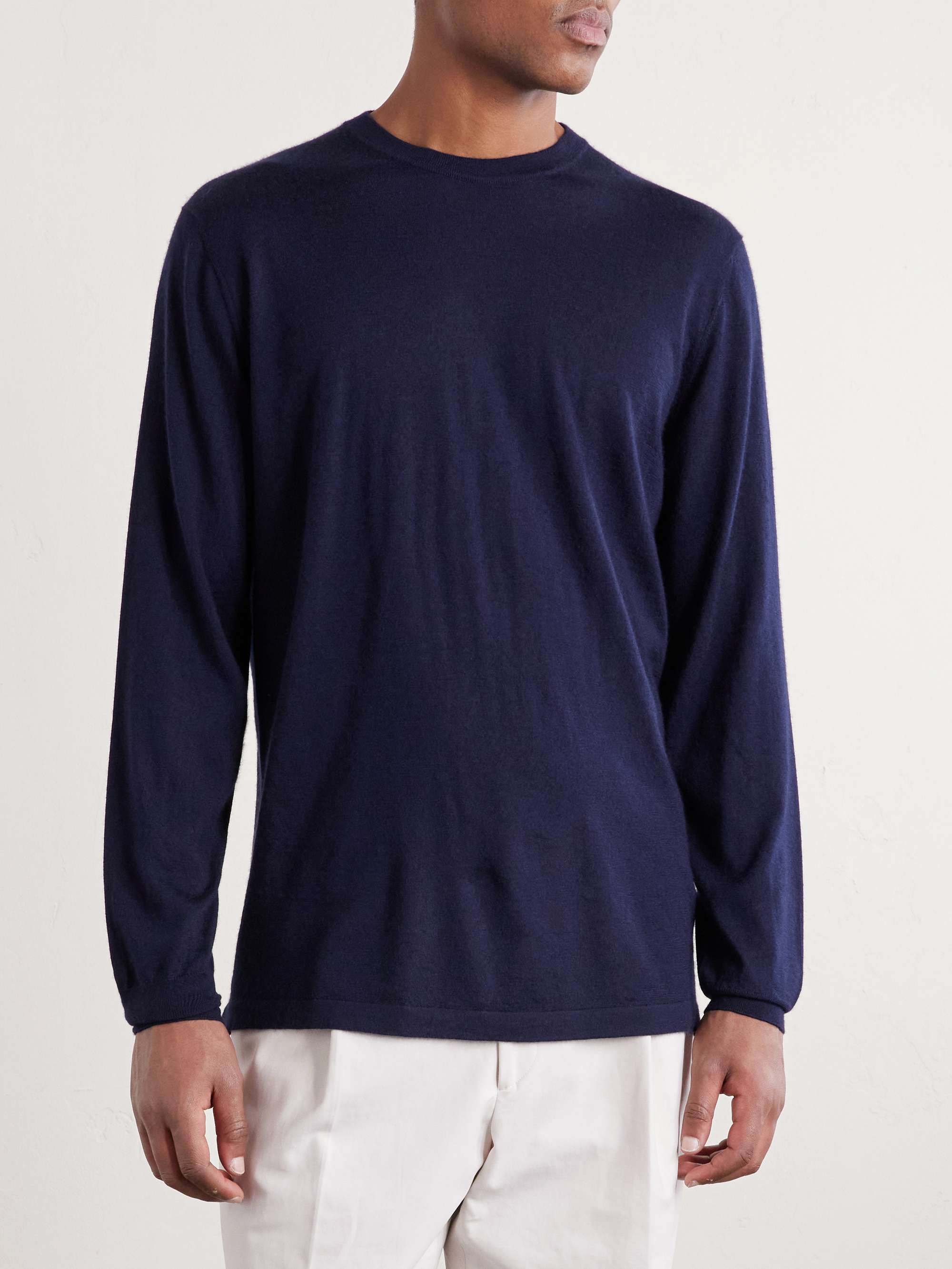 THOM SWEENEY Cashmere and Silk-Blend Sweater for Men | MR PORTER