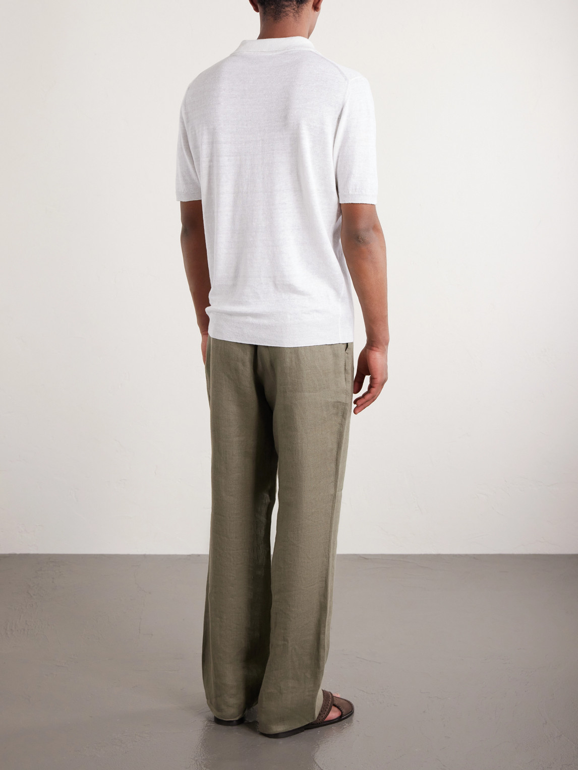 And Cotton-Blend Polo Shirt
