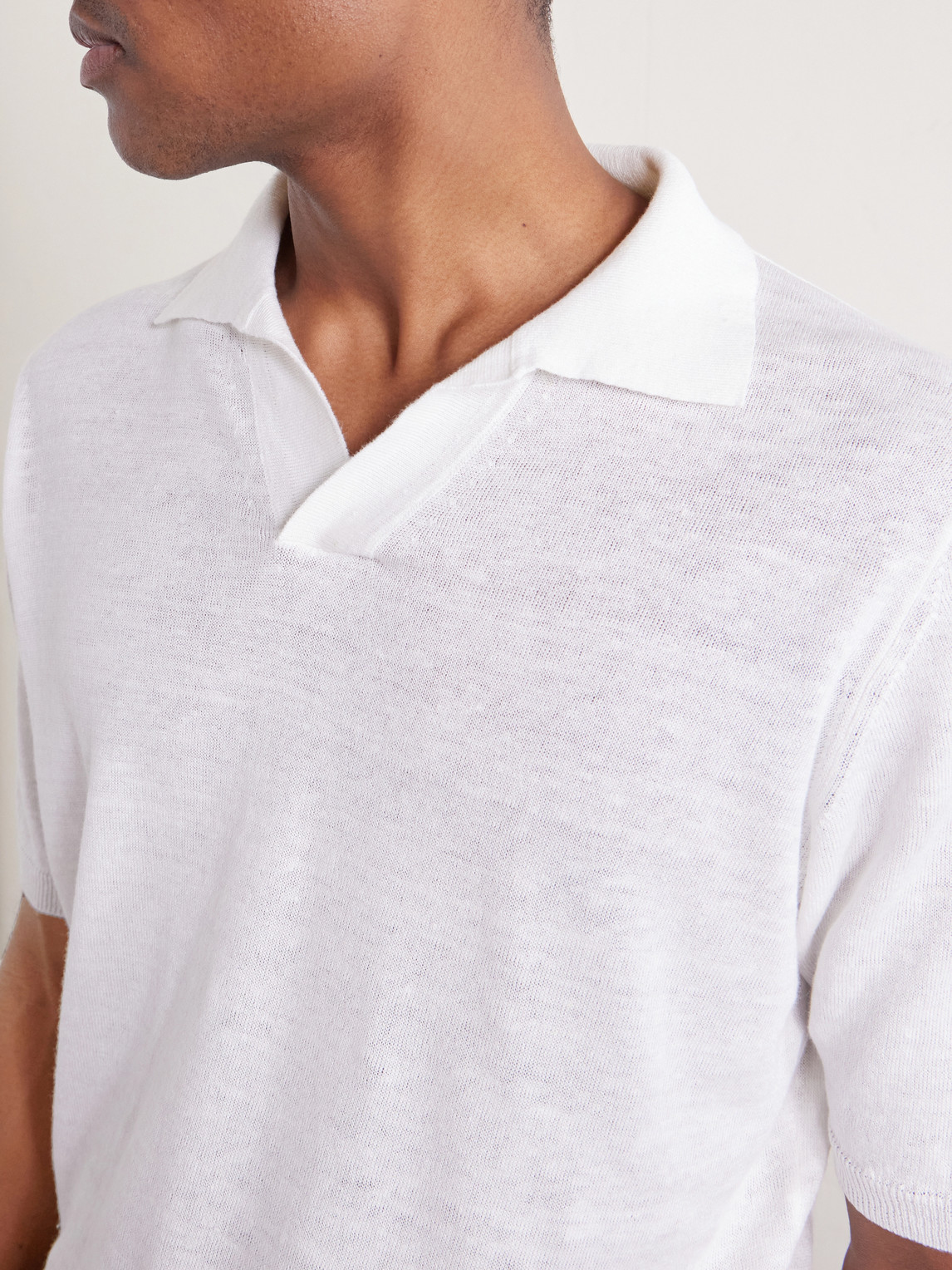 And Cotton-Blend Polo Shirt