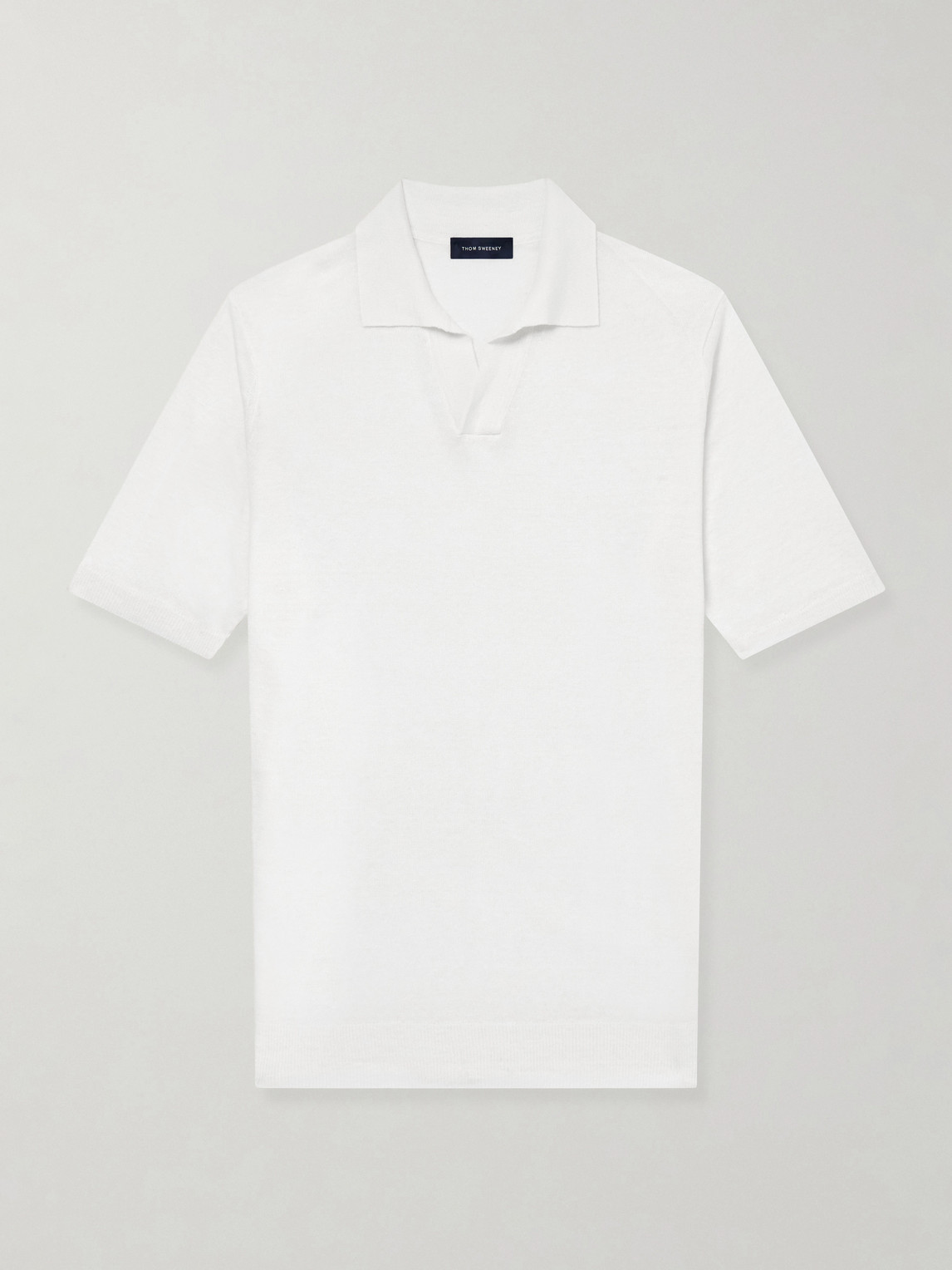 Thom Sweeney – Linen and Cotton-Blend Polo Shirt