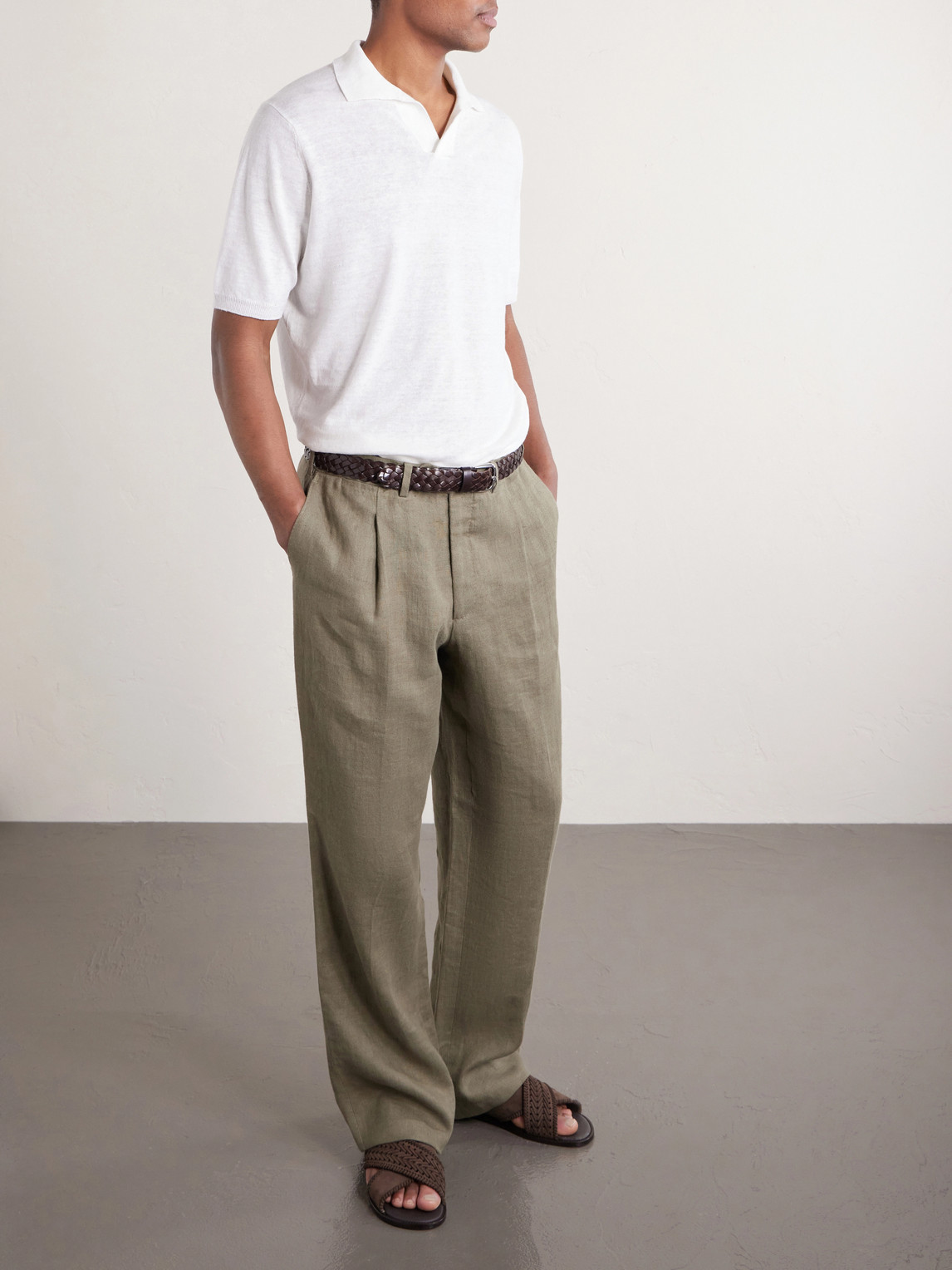 And Cotton-Blend Polo Shirt