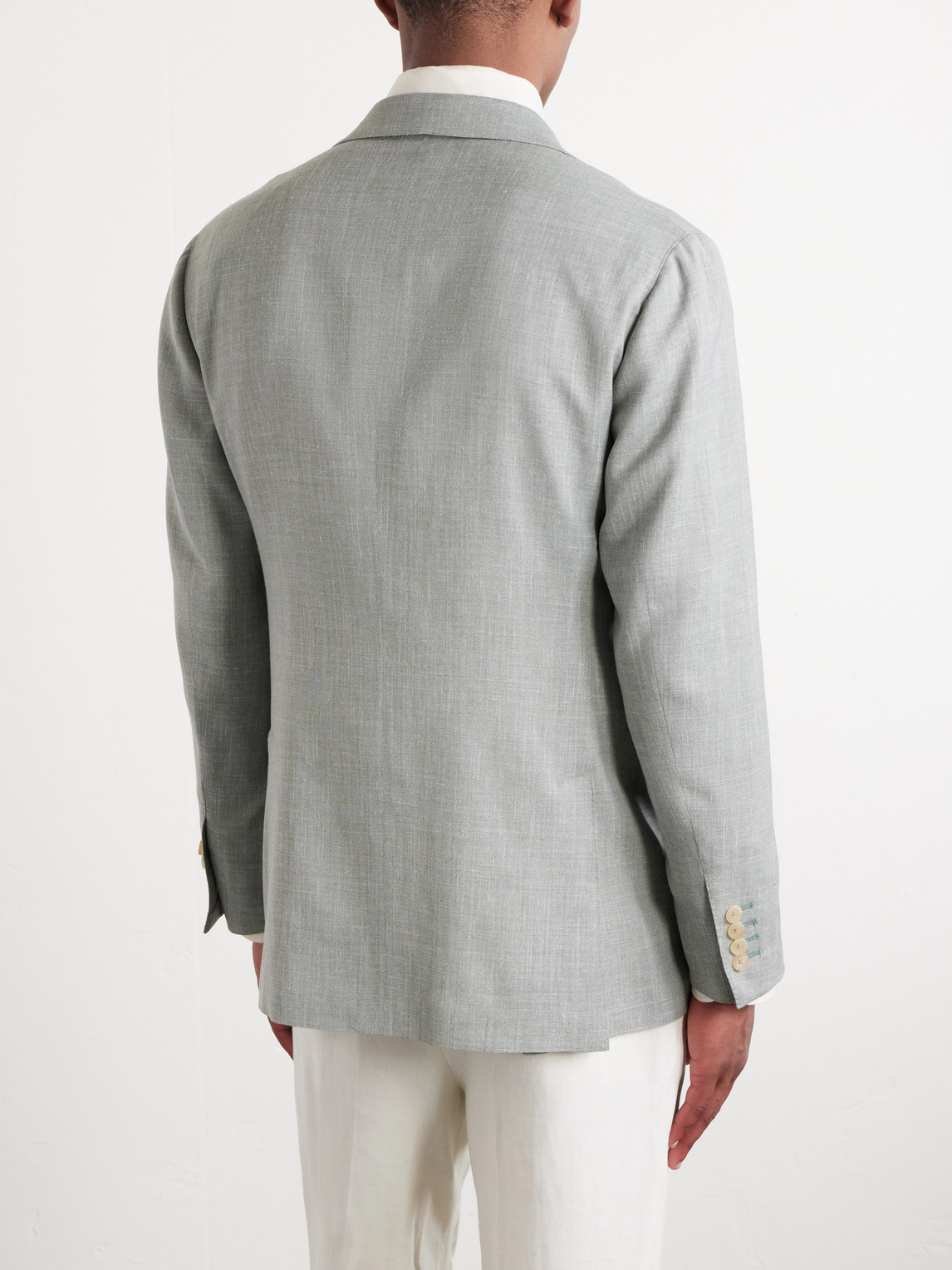Wool, Silk And Linen-Blend Blazer