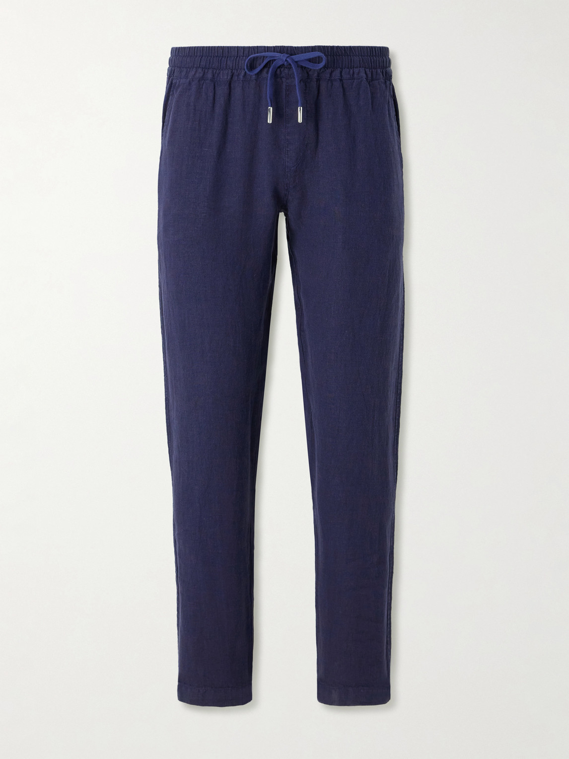 Thom Sweeney Straight-Leg Linen Drawstring Trousers - Men