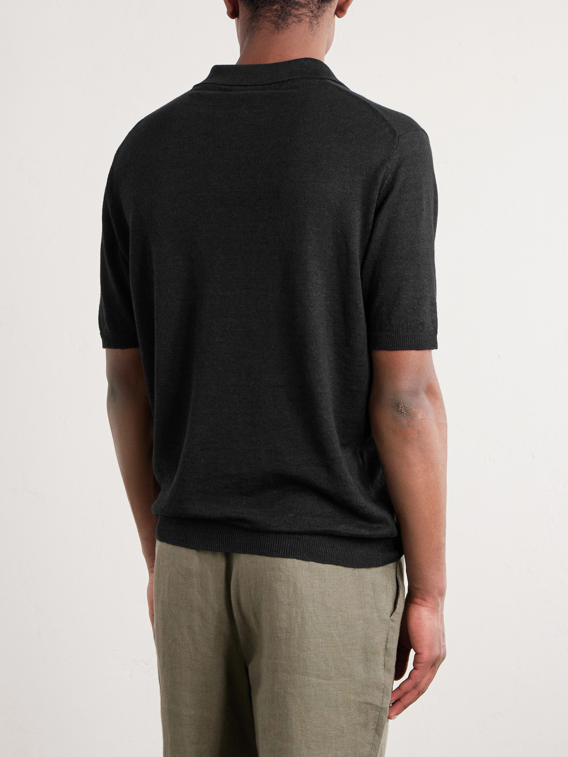 And Cotton-Blend Polo Shirt