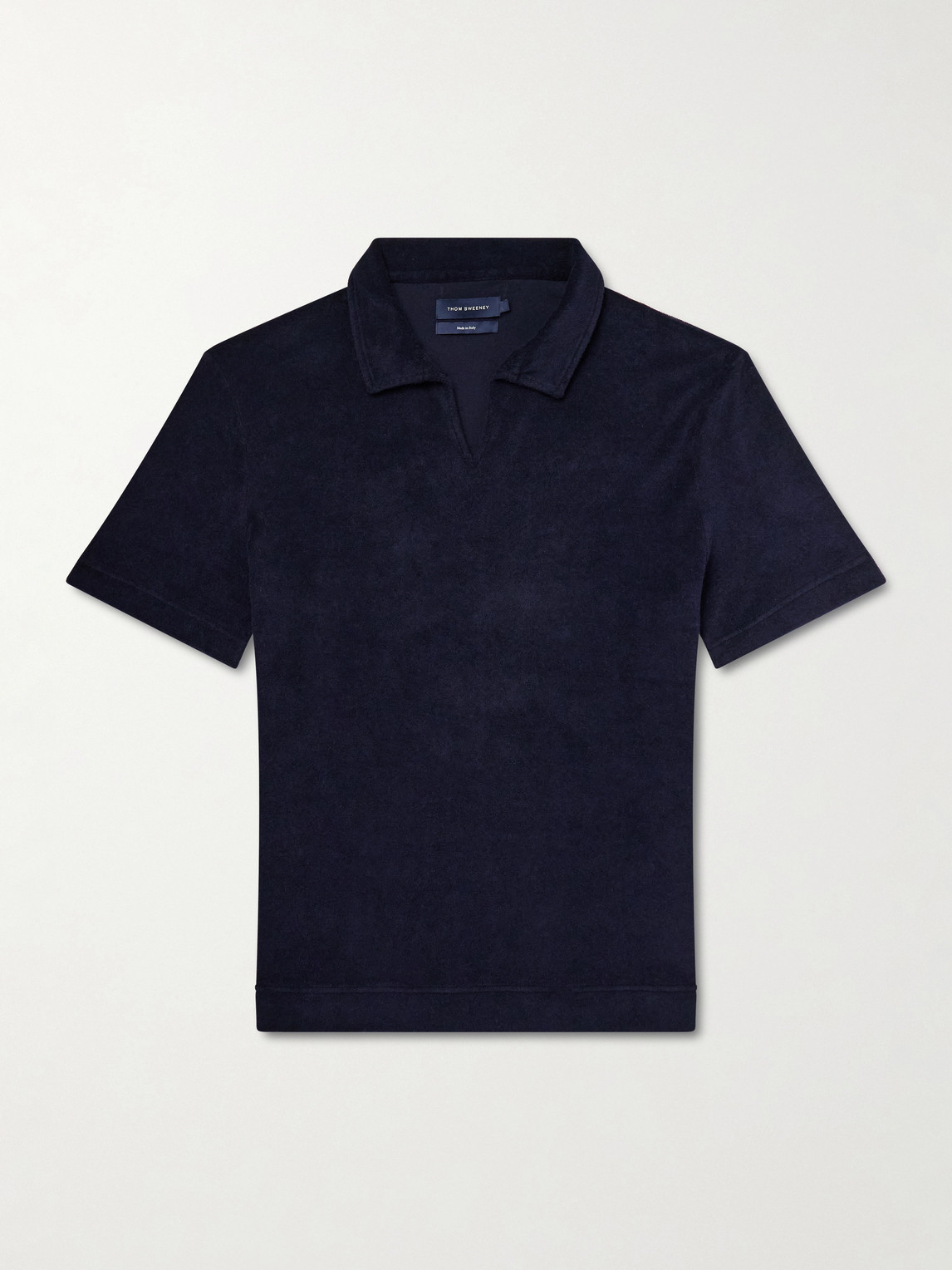 Thom Sweeney Terry-Cotton Polo Shirt - Men