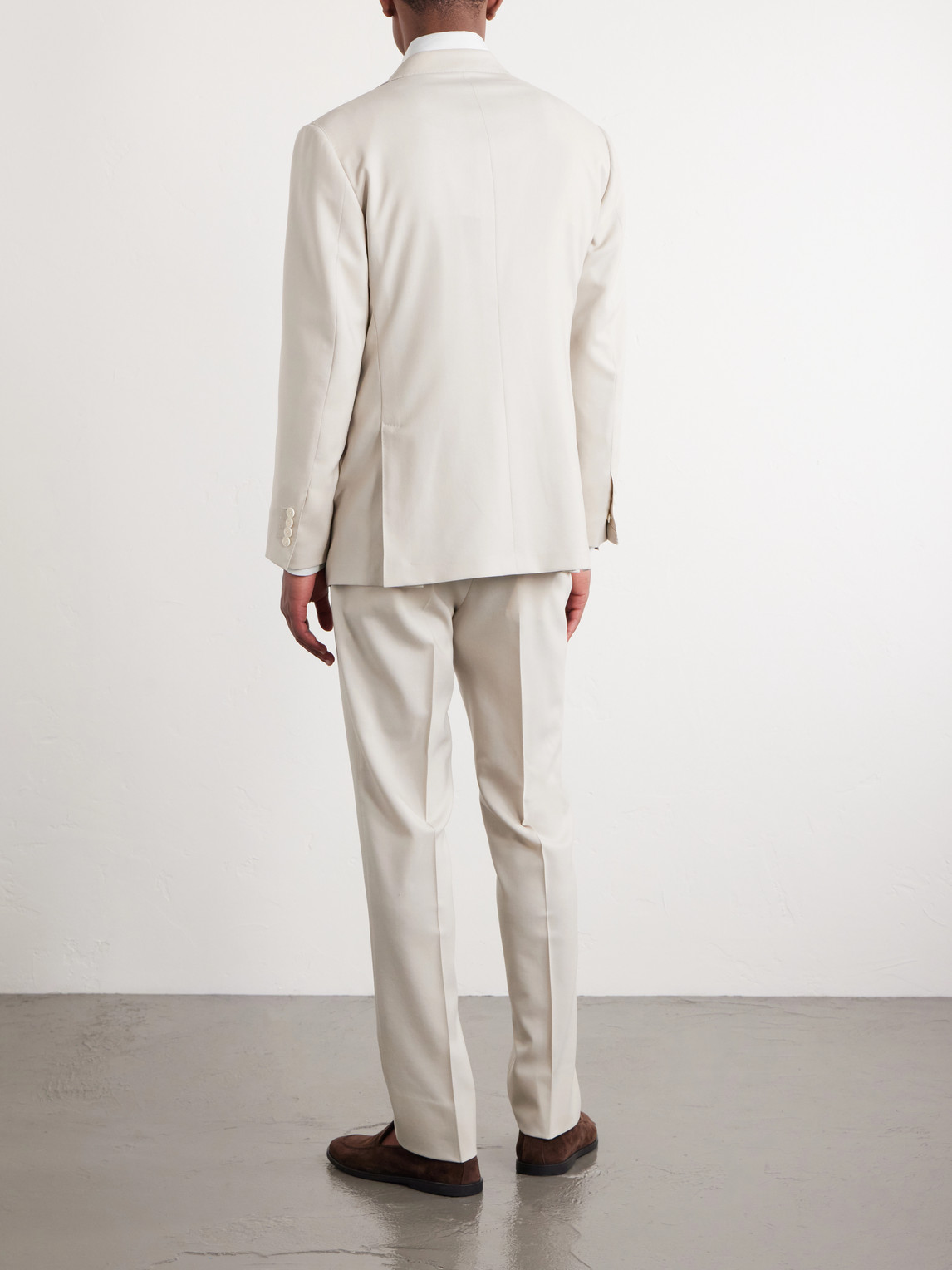 Thom Sweeney Wool Suit In Neutral