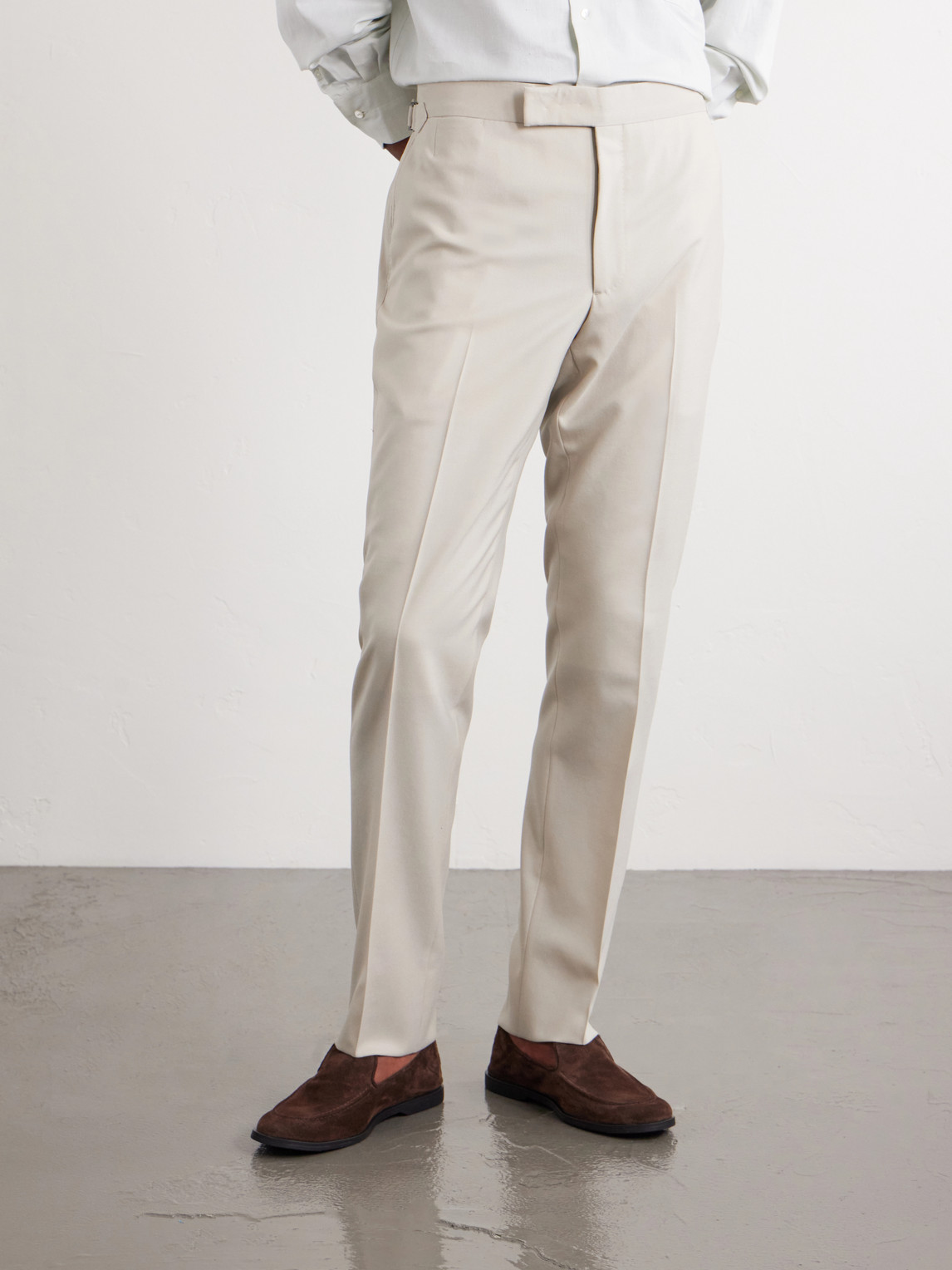Thom Sweeney Wool Suit In Neutral