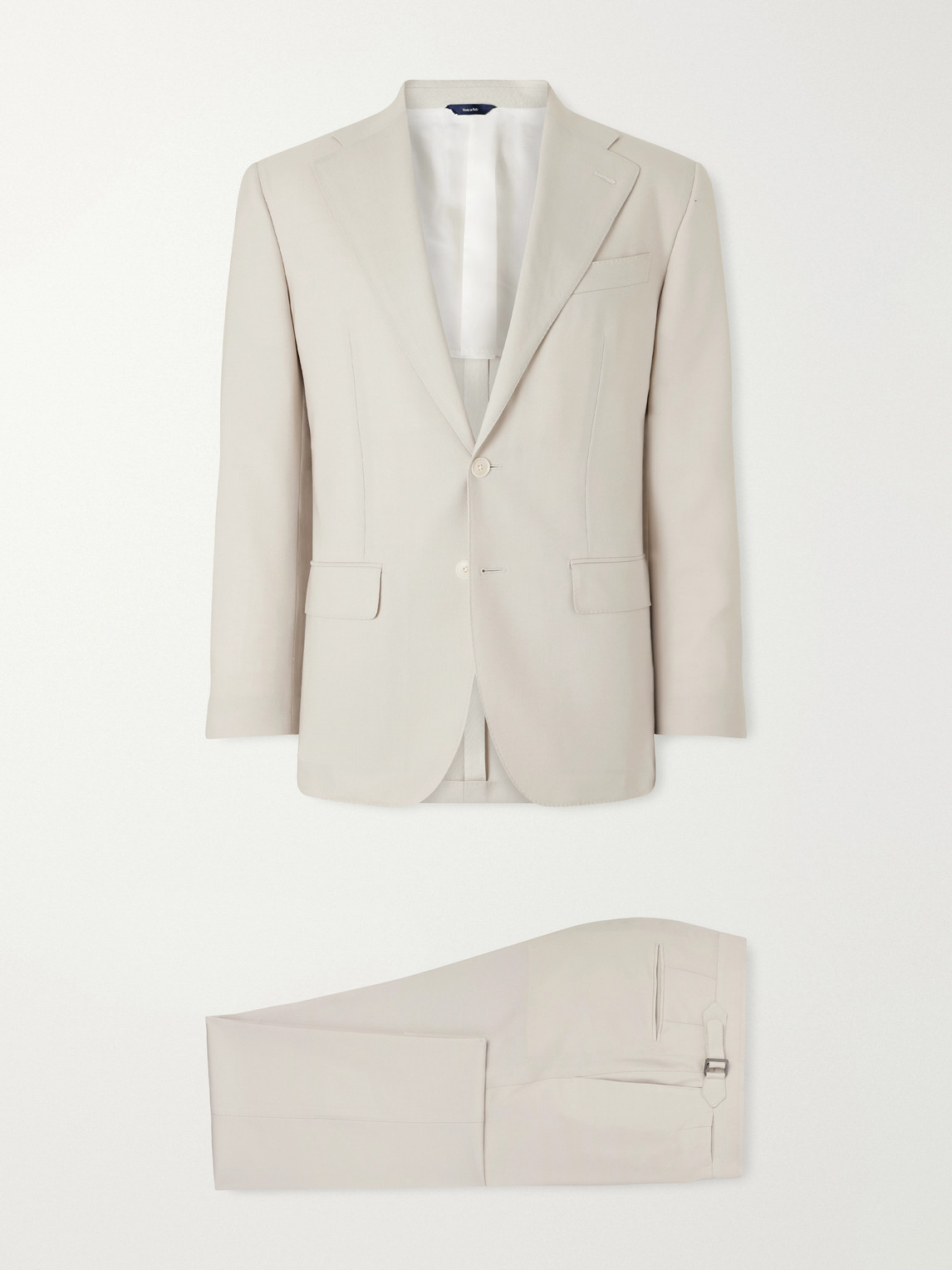 Thom Sweeney Wool Suit In Neutral