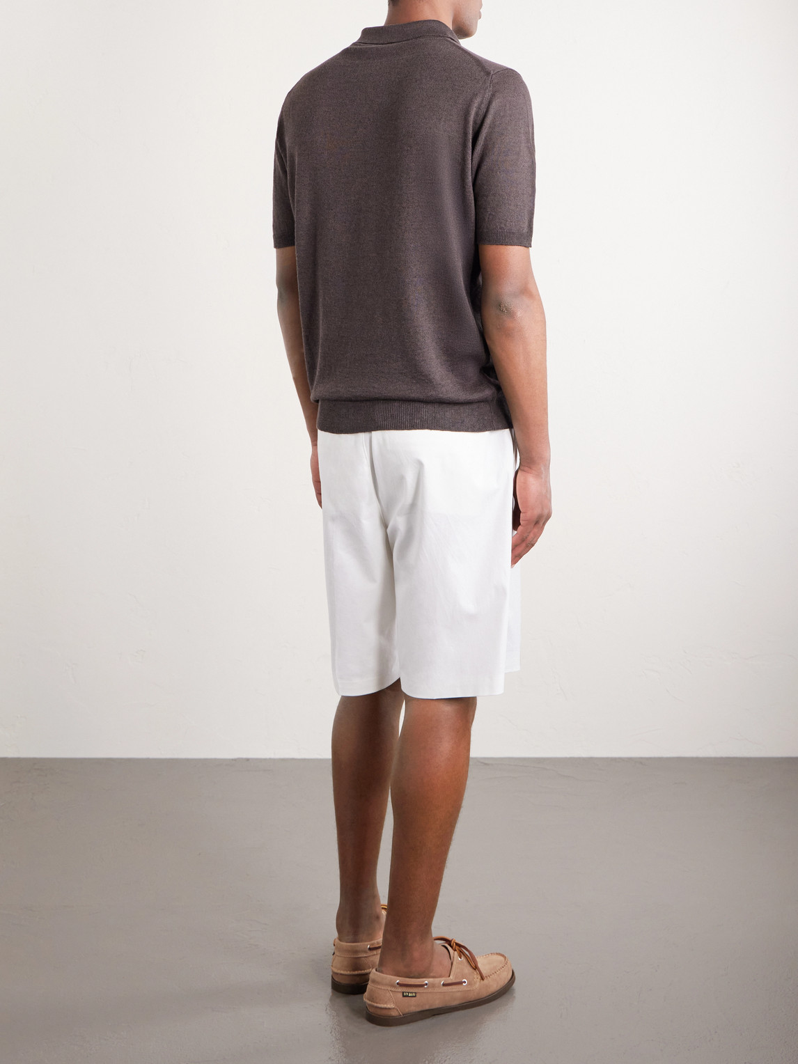 And Cotton-Blend Polo Shirt