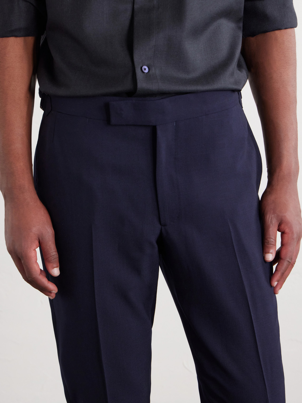 Thom Sweeney Wool Suit In Blue