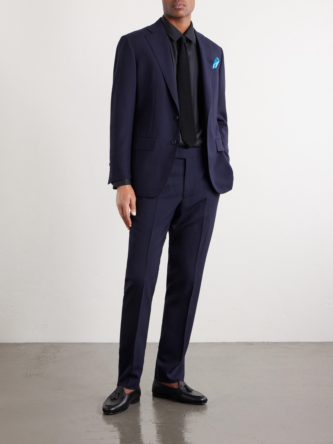 Thom Sweeney Wool Suit In Blue