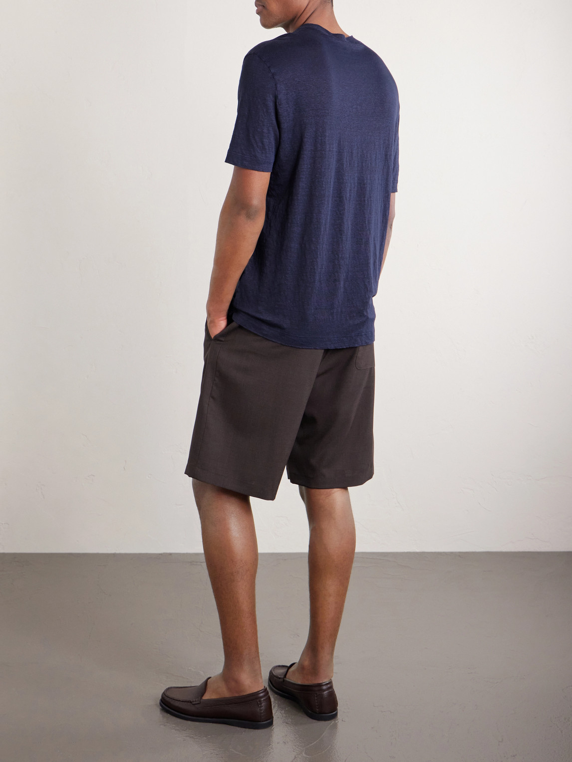 Linen-Blend T-Shirt