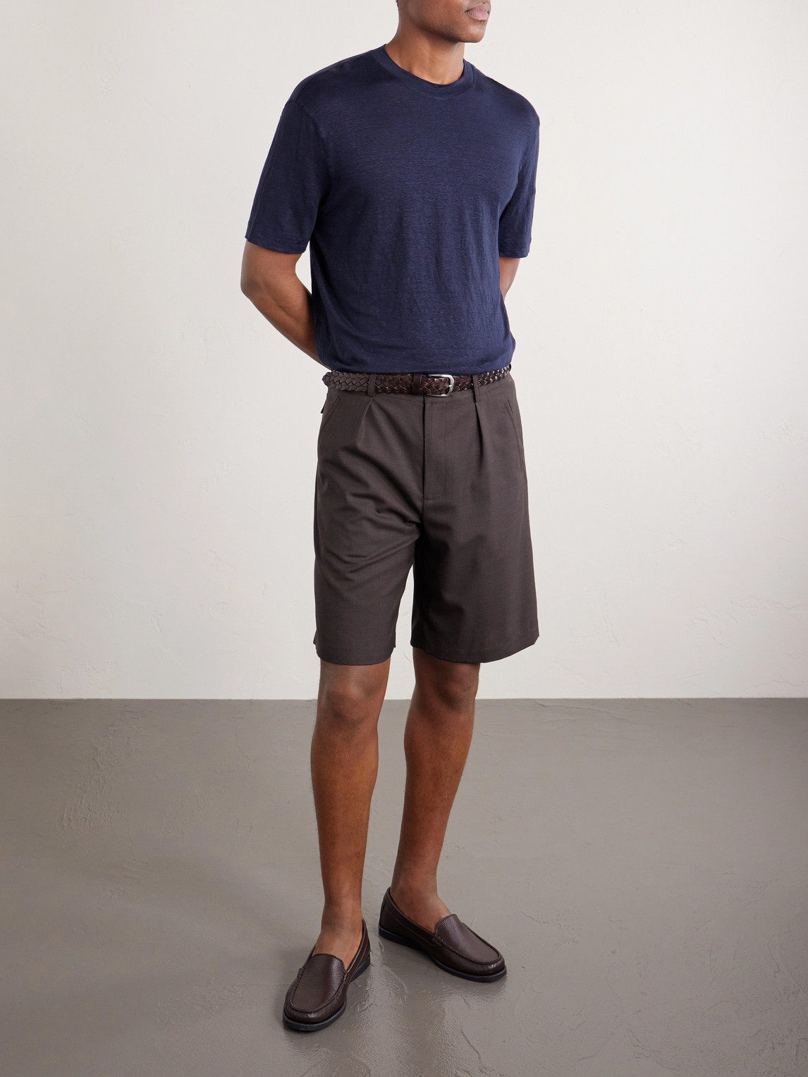 Linen-Blend T-Shirt