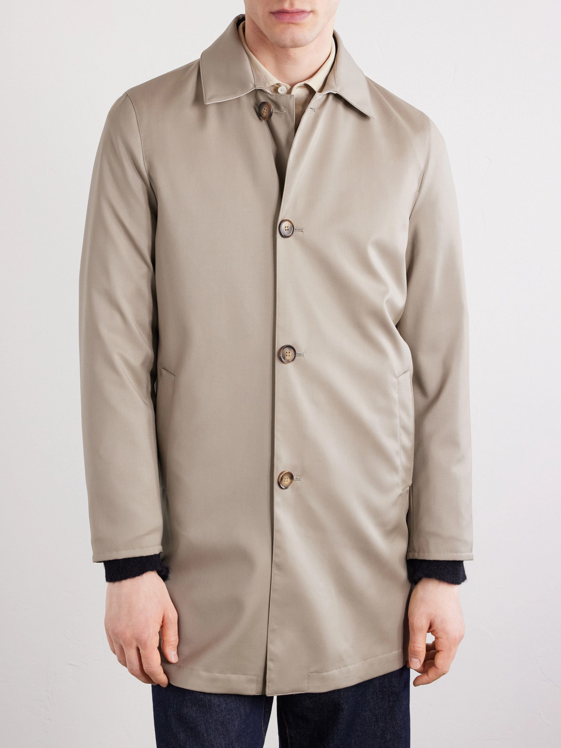  Thom Sweeney - Reversible Wool-twill Coat - Men - Neutrals - It 48 