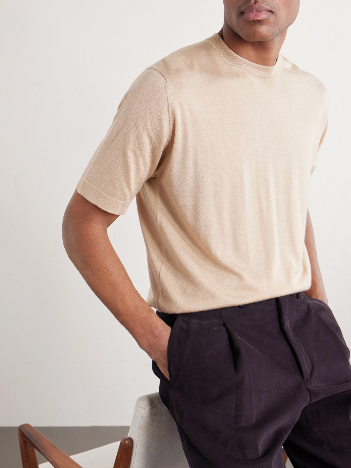 Cashmere And Silk-Blend T-Shirt