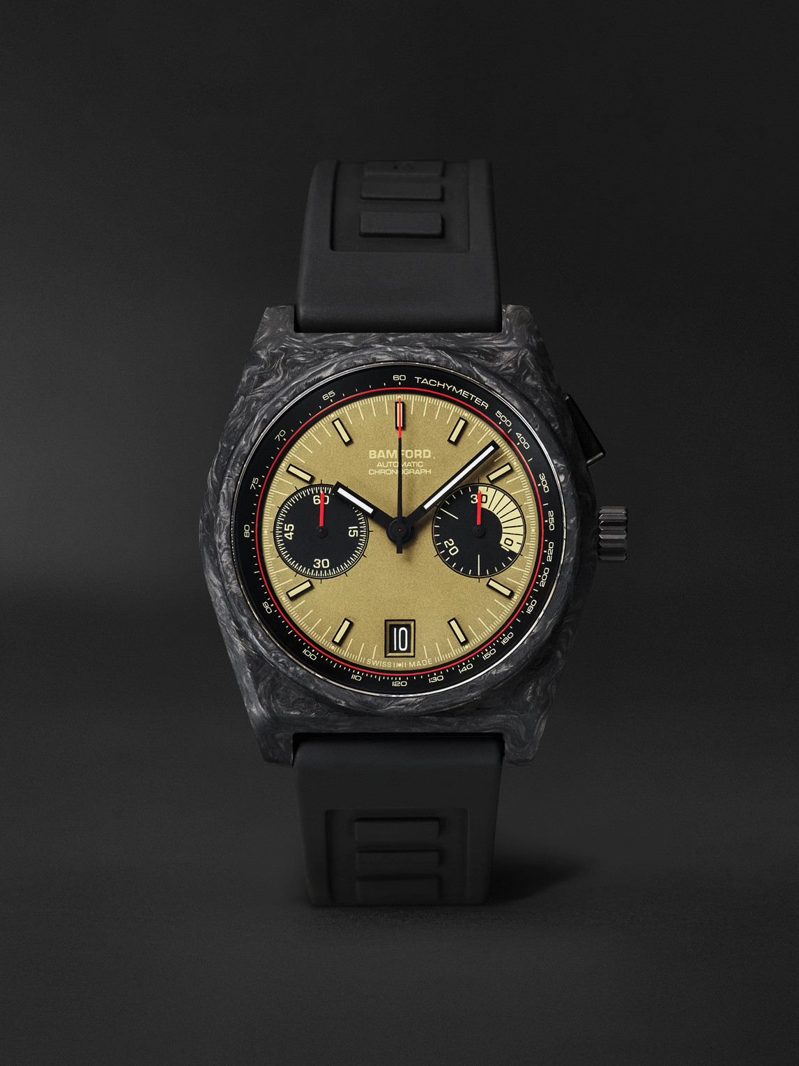 B347 Carbon Commando Automatic Chronograph Carbon Fibre Watch, Ref. B3CAKH.B2RUBL