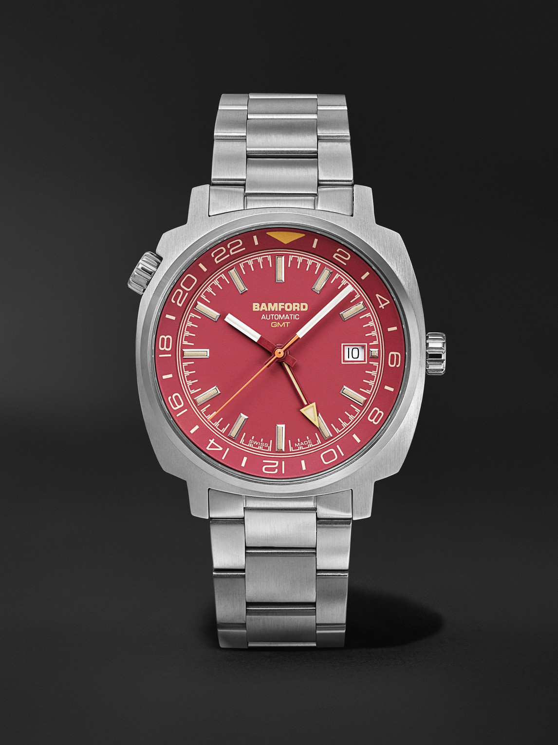 GMT Automatic Stainless Steel Watch, Ref. GMSTCR.G1ST