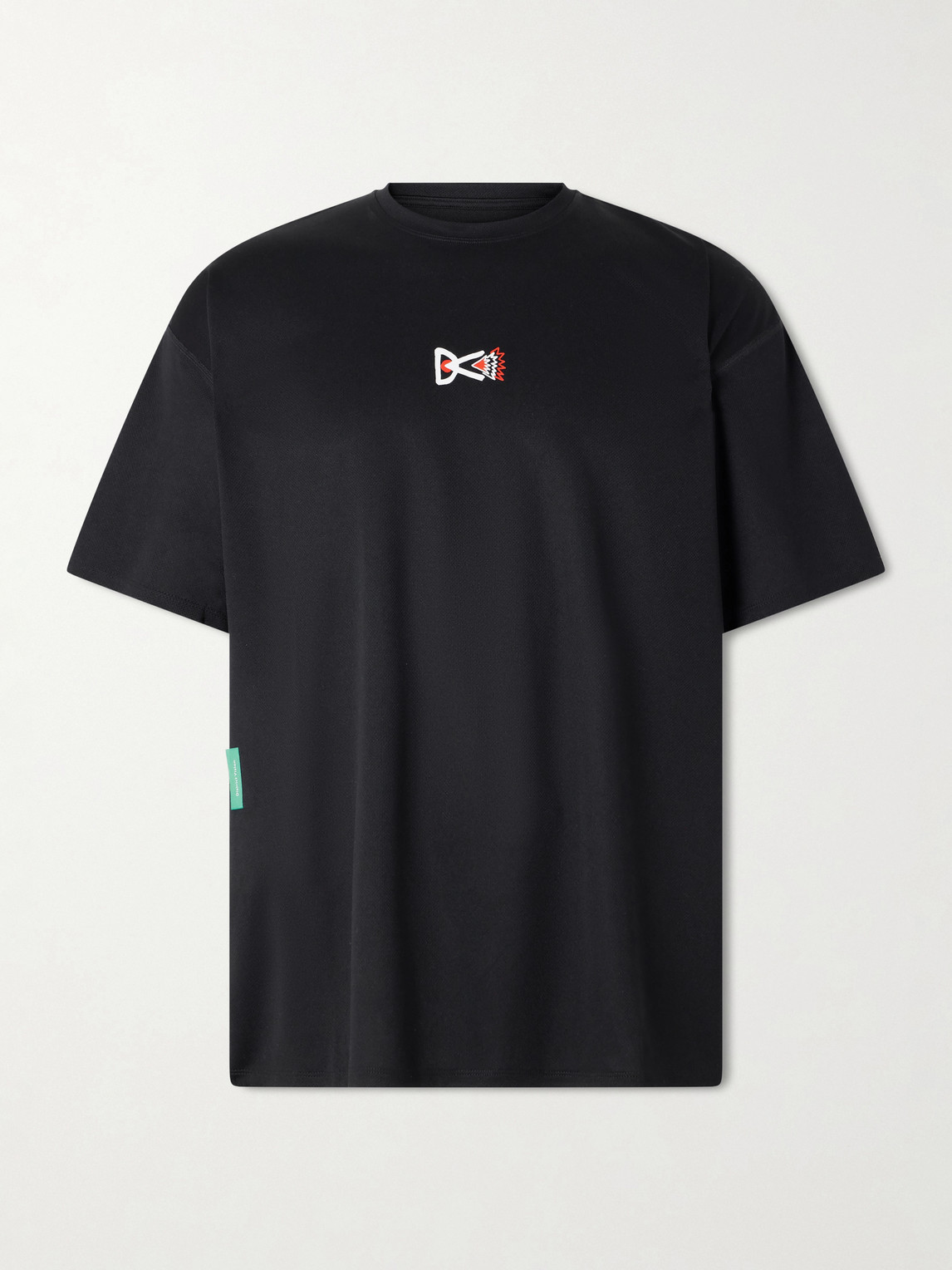 Logo-Print Perforated Recycled-Jersey T-Shirt