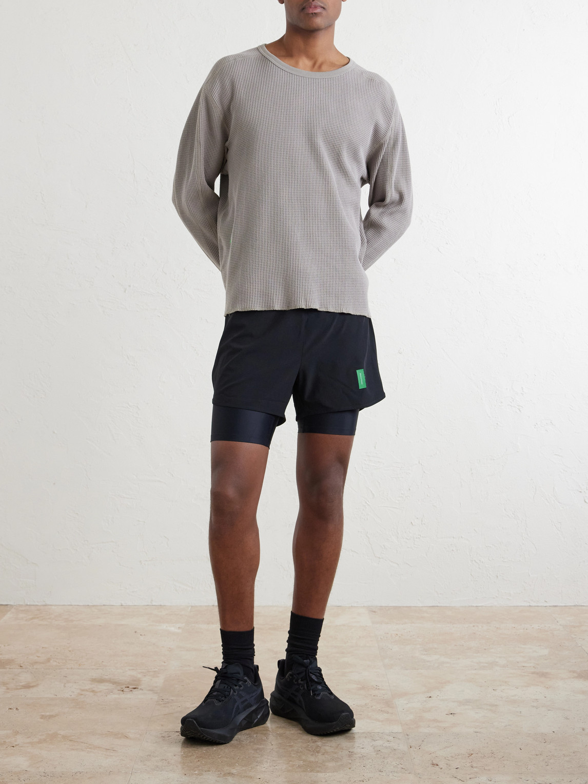 Waffle-Knit Cotton T-Shirt — 2
