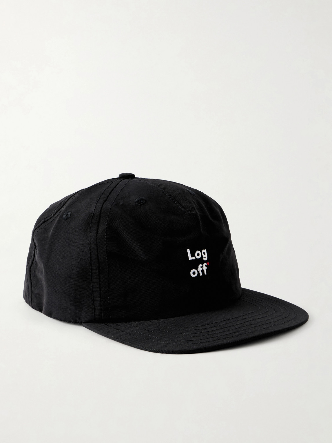 Embroidered Nylon-Taslan Baseball Cap