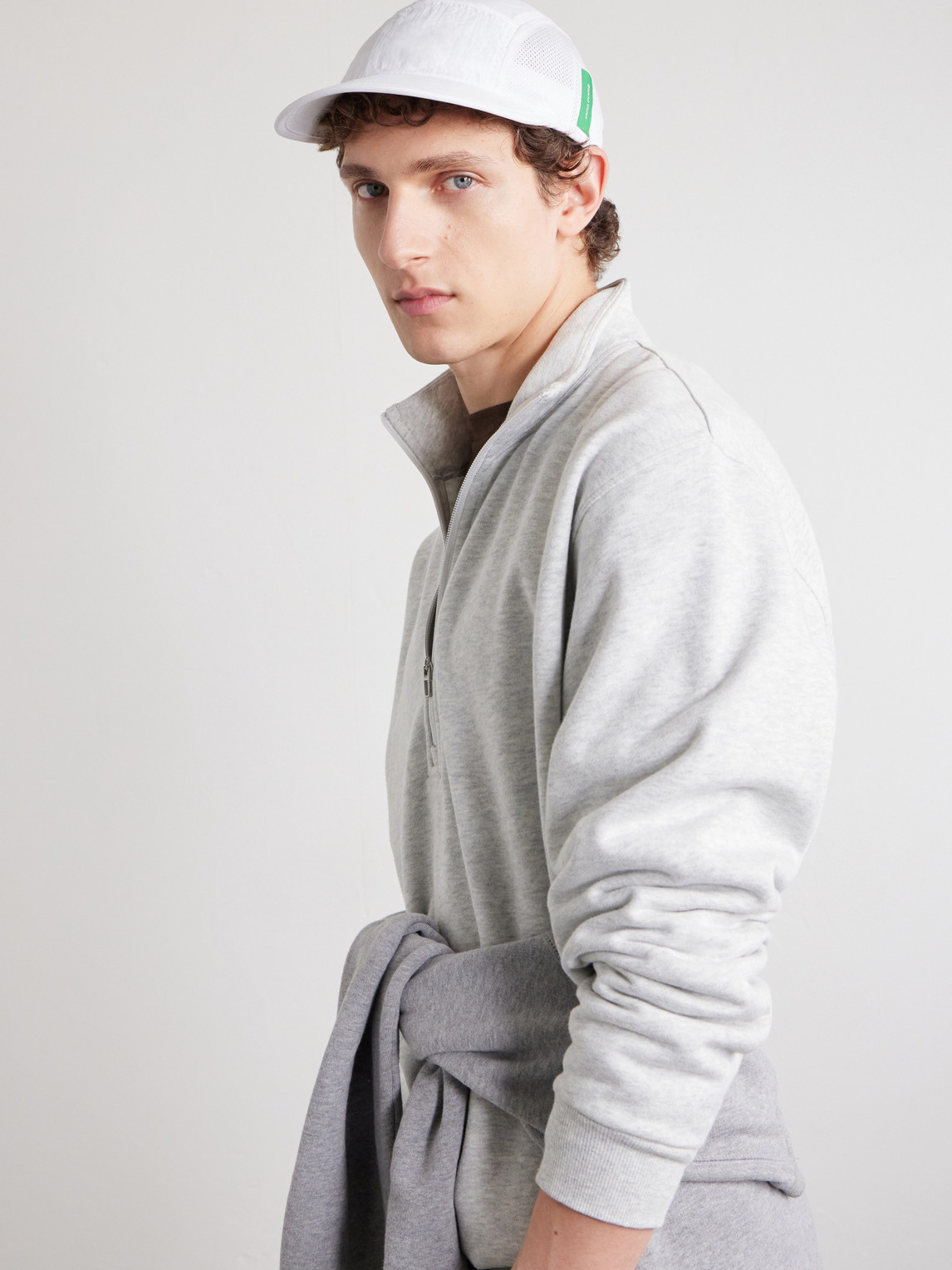 Logo-Appliquéd Panelled Shell and Mesh Cap — 2