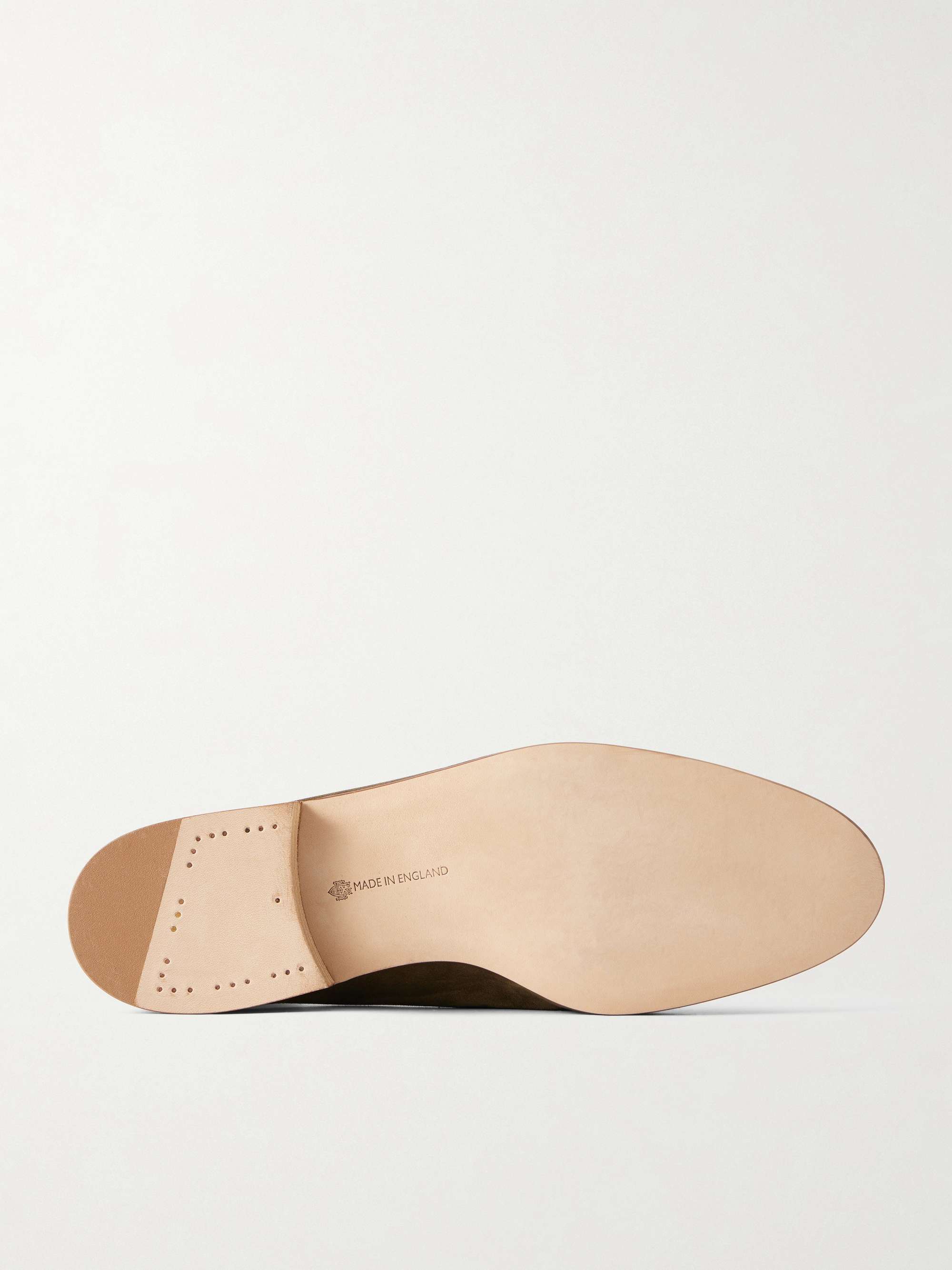 EDWARD GREEN Polperro Suede Penny Loafers